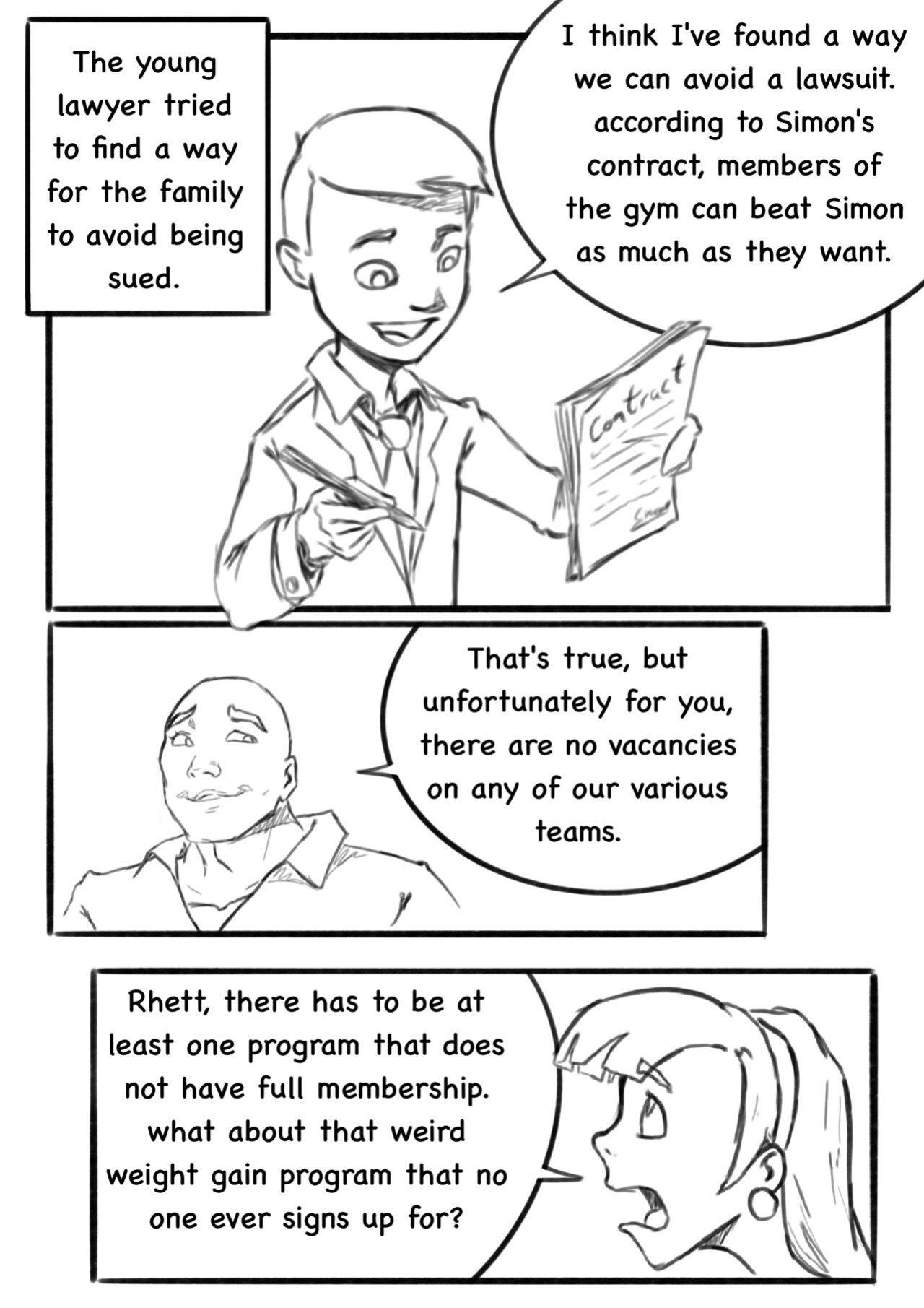 Simon - FCFS story created by Ashifff