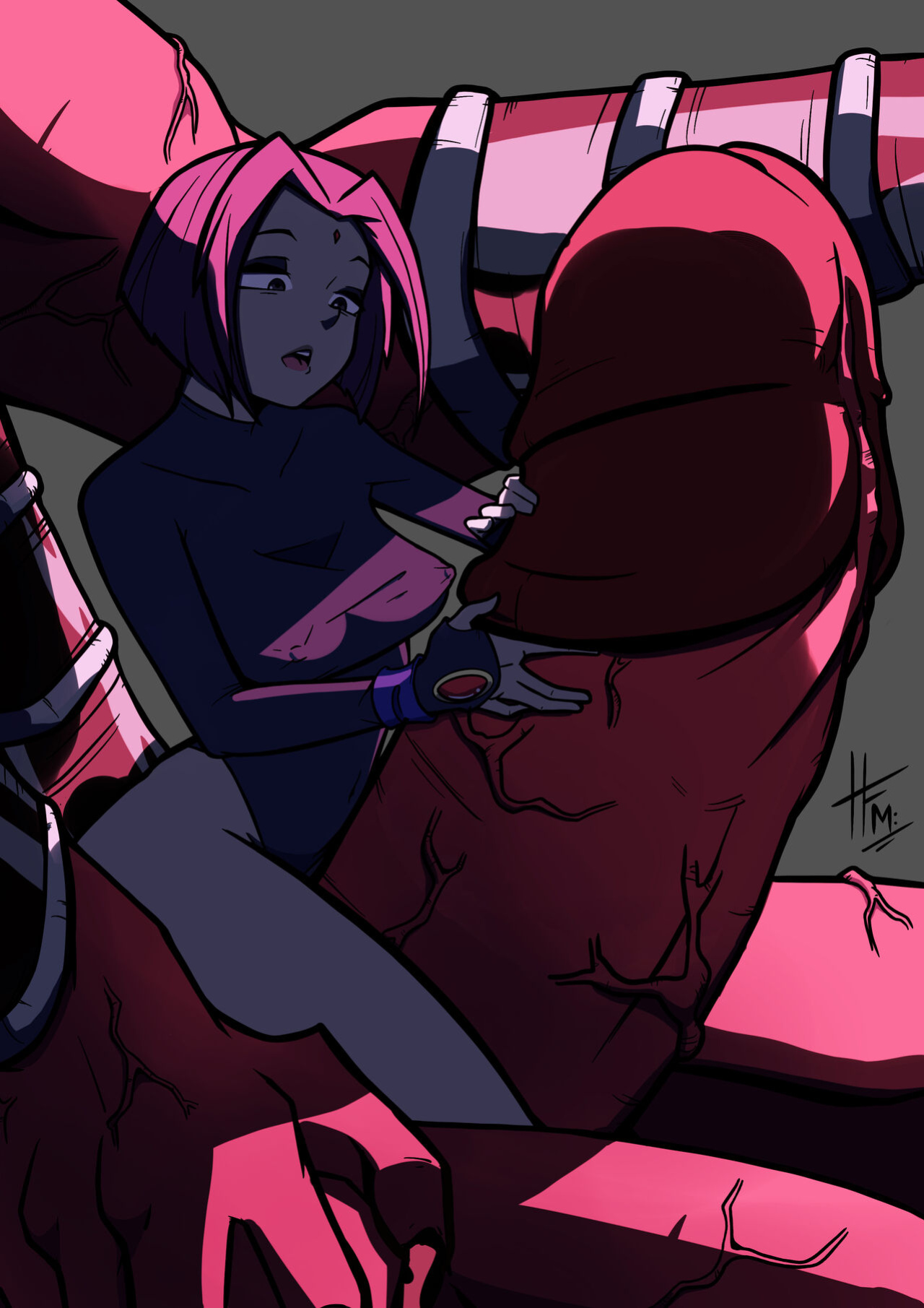 [TreatArtStudios (HFM)] Raven and Daddy (Teen Titans)