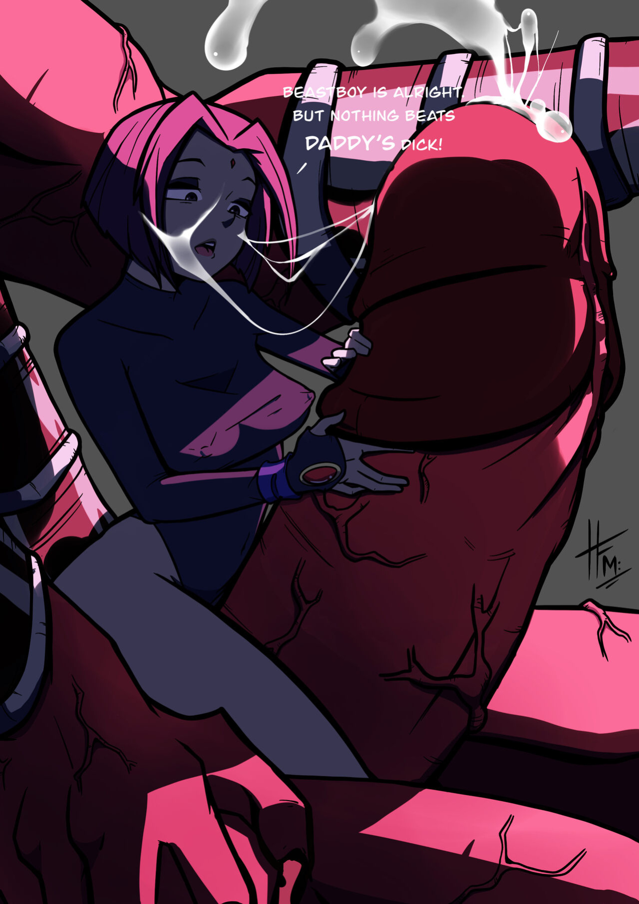 [TreatArtStudios (HFM)] Raven and Daddy (Teen Titans)