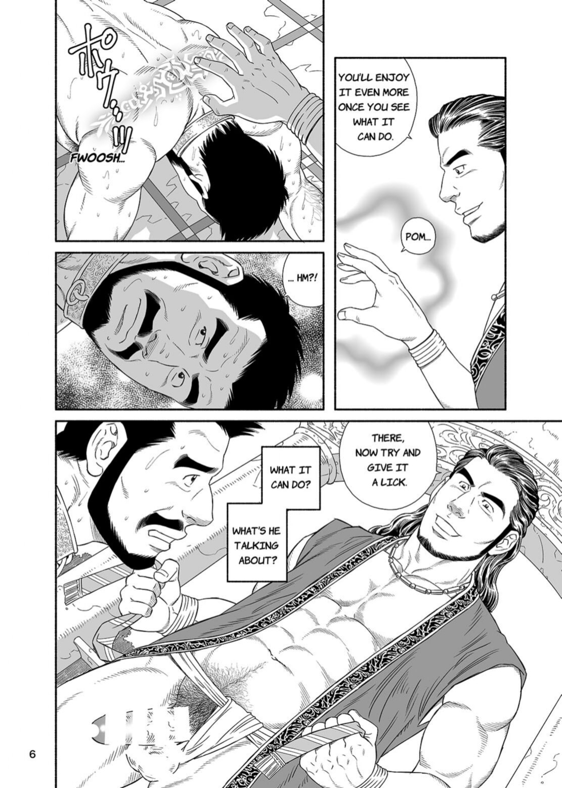 [Bear's Cave (Tagame Gengoroh)] Jubaku no Seiyatsu Noroiteki Kuchi Kou Choukyou Roku - Khoz, The Spellbound Slave Magical Oral and Anal Training
