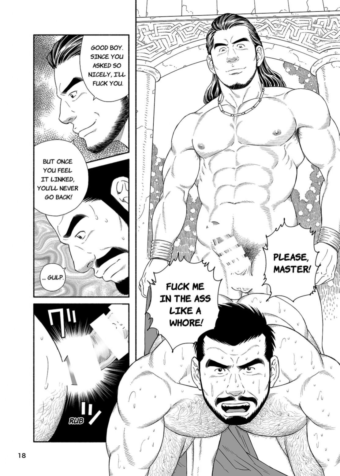 [Bear's Cave (Tagame Gengoroh)] Jubaku no Seiyatsu Noroiteki Kuchi Kou Choukyou Roku - Khoz, The Spellbound Slave Magical Oral and Anal Training