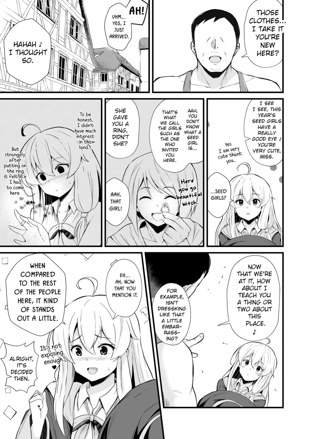 [aheazif (Sanatuki)] Joushiki Kaihen!! Yarimakuri! Ero Ikoku de Pakopako Sex Daisuki no Dosukebe Hentai Majo ni Natte shimatta no wa Daredeshou? Sou Watashi desu (Majo No Tabitabi) [Kinsei Translations]