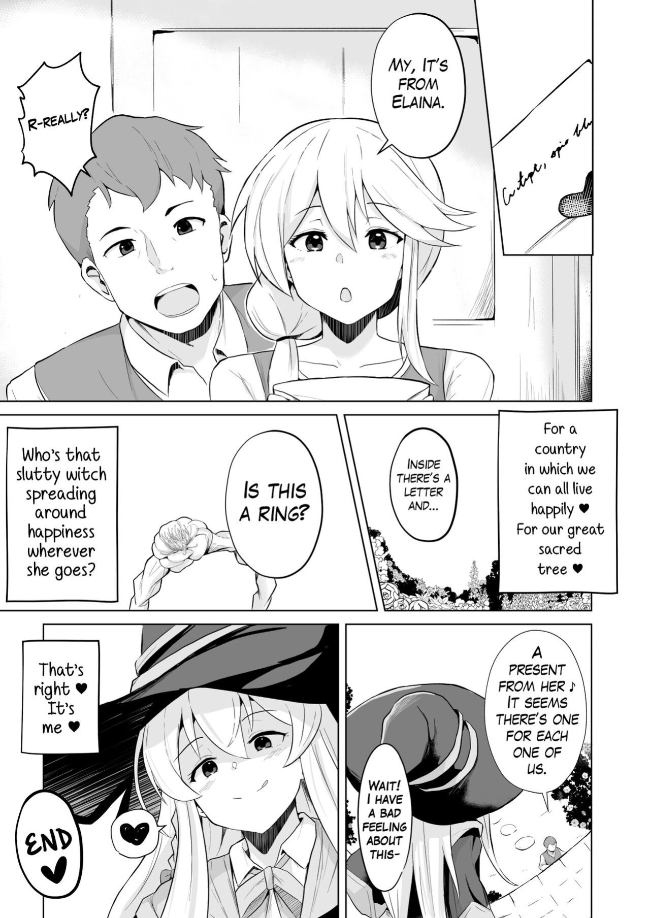[aheazif (Sanatuki)] Joushiki Kaihen!! Yarimakuri! Ero Ikoku de Pakopako Sex Daisuki no Dosukebe Hentai Majo ni Natte shimatta no wa Daredeshou? Sou Watashi desu (Majo No Tabitabi) [Kinsei Translations]