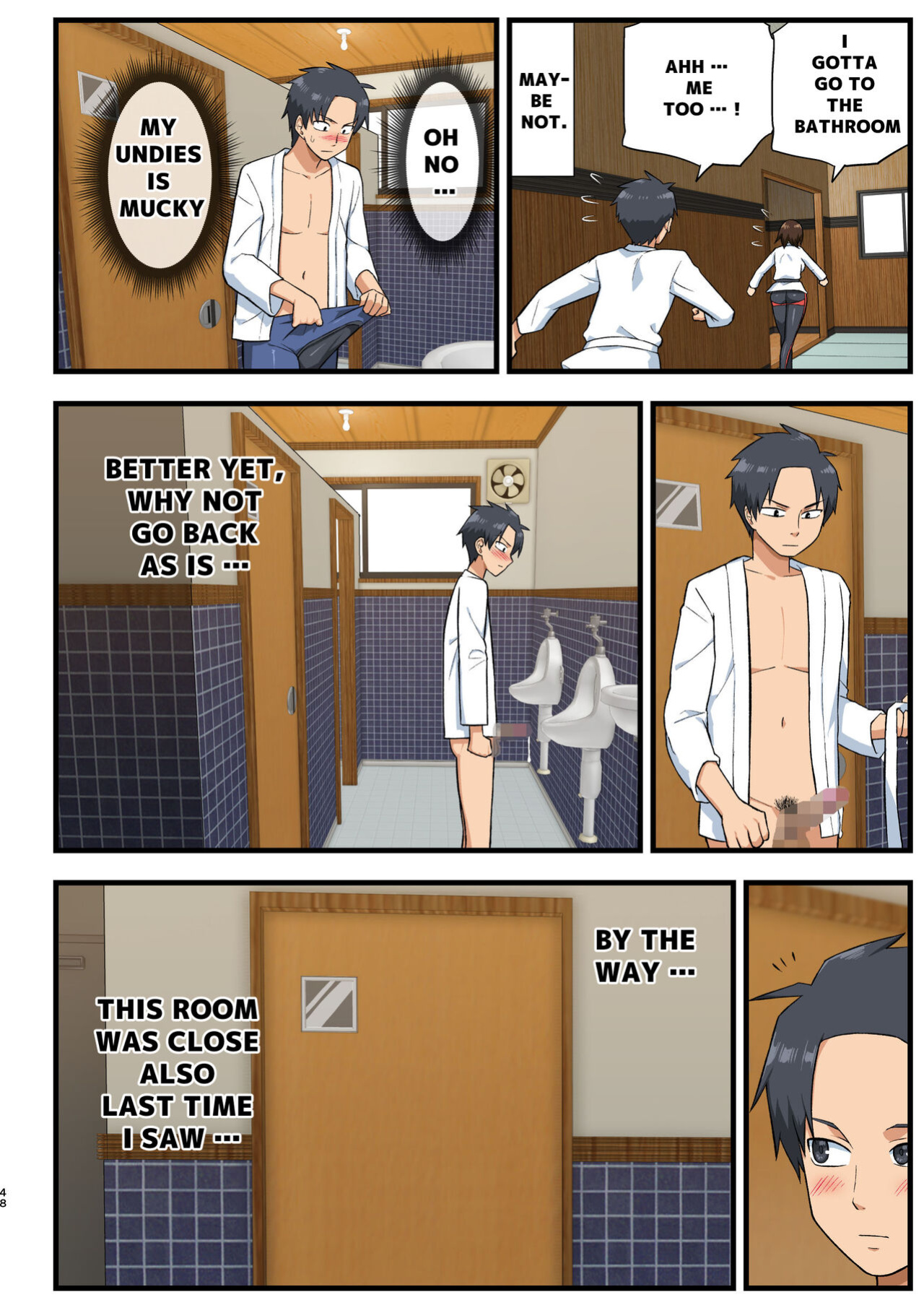 [OTOREKO (Toilet Komoru)] Tatakae! Yoshimura-san! 1 ~Otoko wa Full Bokki Oazuke NTR~ - FIGHT! YOSHIMURA-SAN! 1 - man with full erection on hold
