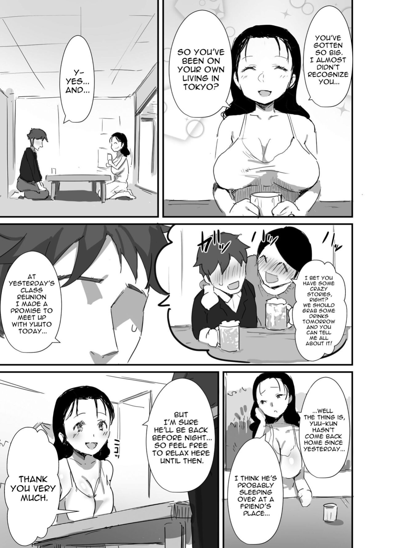 [Dynamic Mom (Onodera, Uni18)] Natsu to Oba-san 2 | Summer With An Older Woman 2