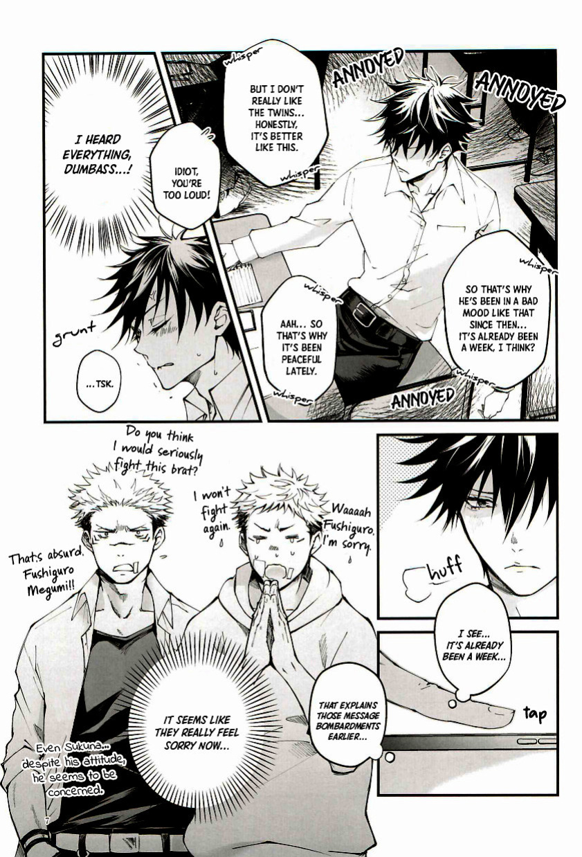 [Jurei no Mori (Ayame)] Ore ga Okorenai Riyuu | The reason I can’t be mad (Jujutsu Kaisen) [Nonsense Group HQ]