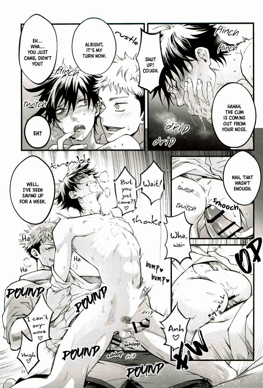 [Jurei no Mori (Ayame)] Ore ga Okorenai Riyuu | The reason I can’t be mad (Jujutsu Kaisen) [Nonsense Group HQ]