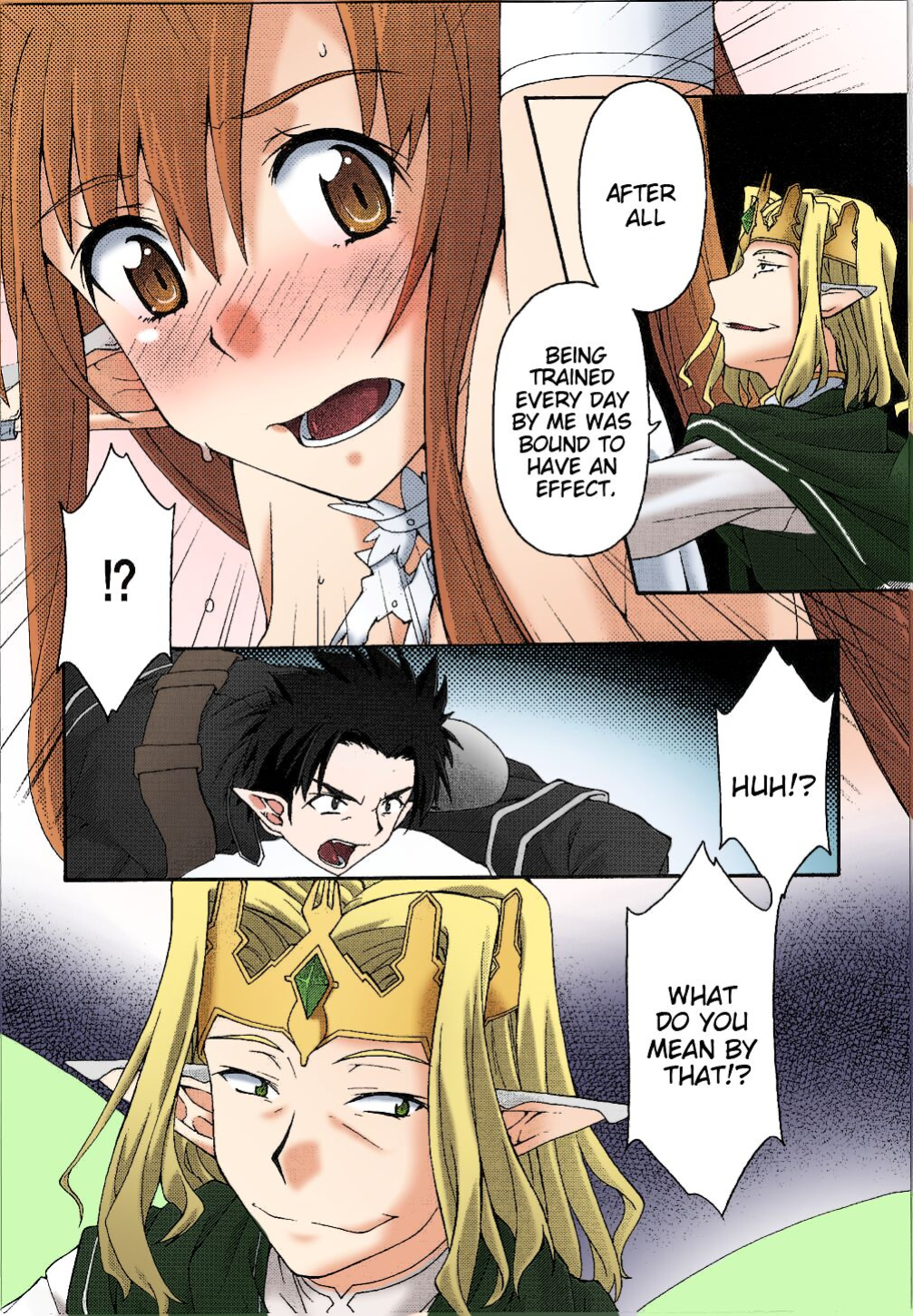 [sandglass (Uyuu Atsuno)] ochiru -asuna- (Sword Art Online) [Colorized]