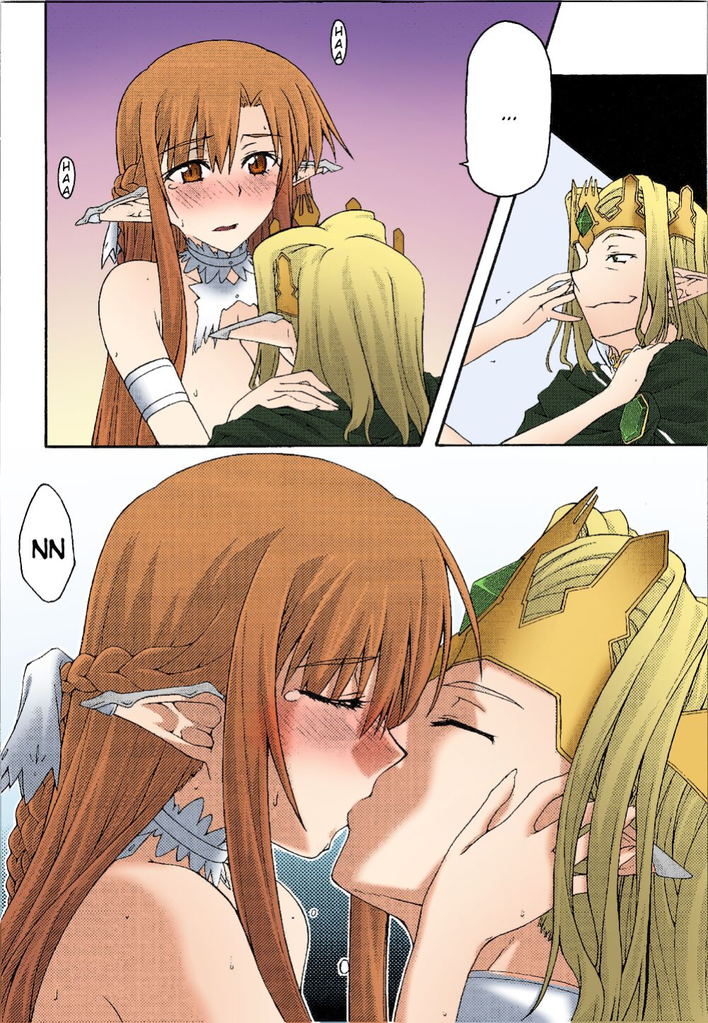 [sandglass (Uyuu Atsuno)] ochiru -asuna- (Sword Art Online) [Colorized]