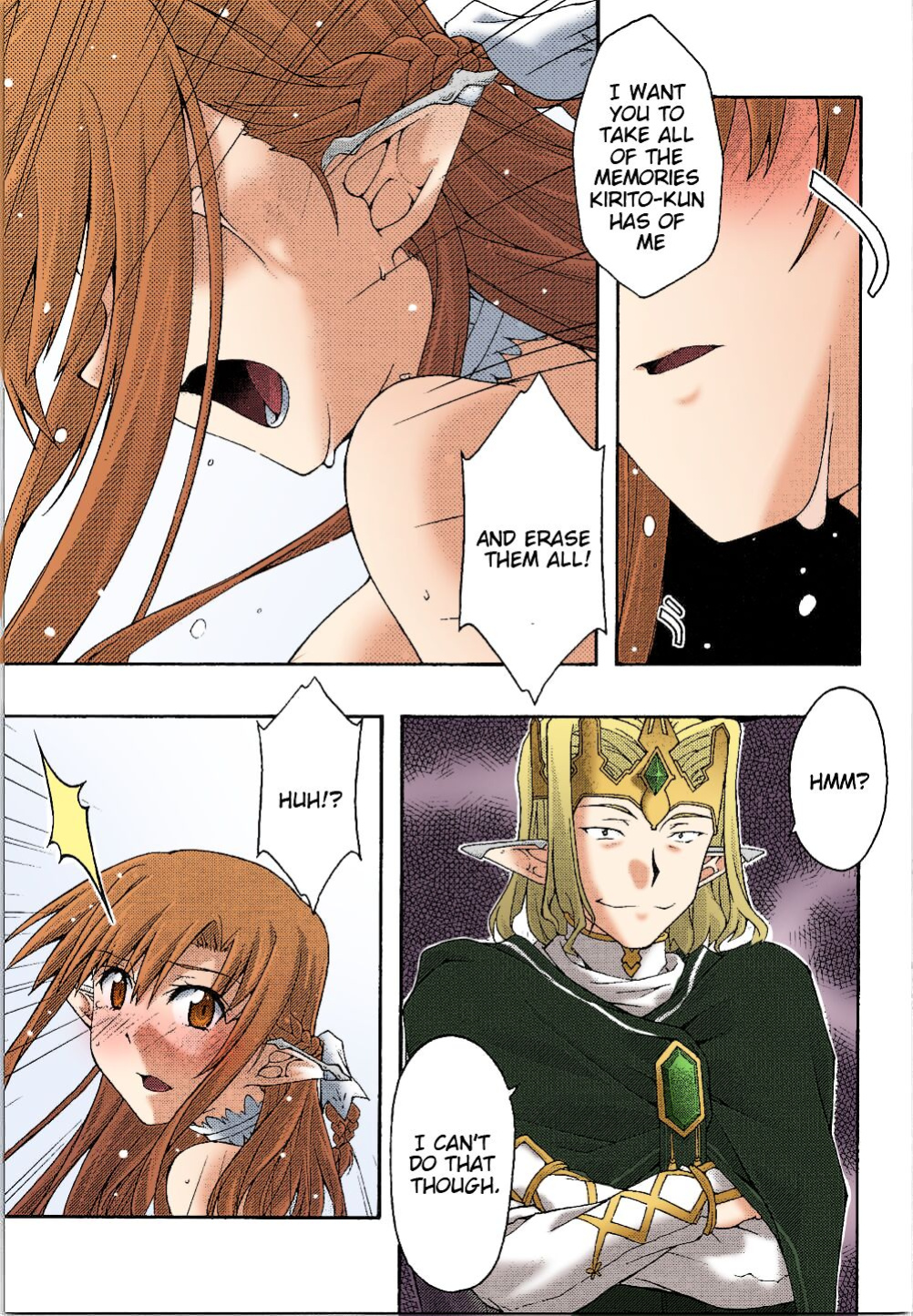 [sandglass (Uyuu Atsuno)] ochiru -asuna- (Sword Art Online) [Colorized]