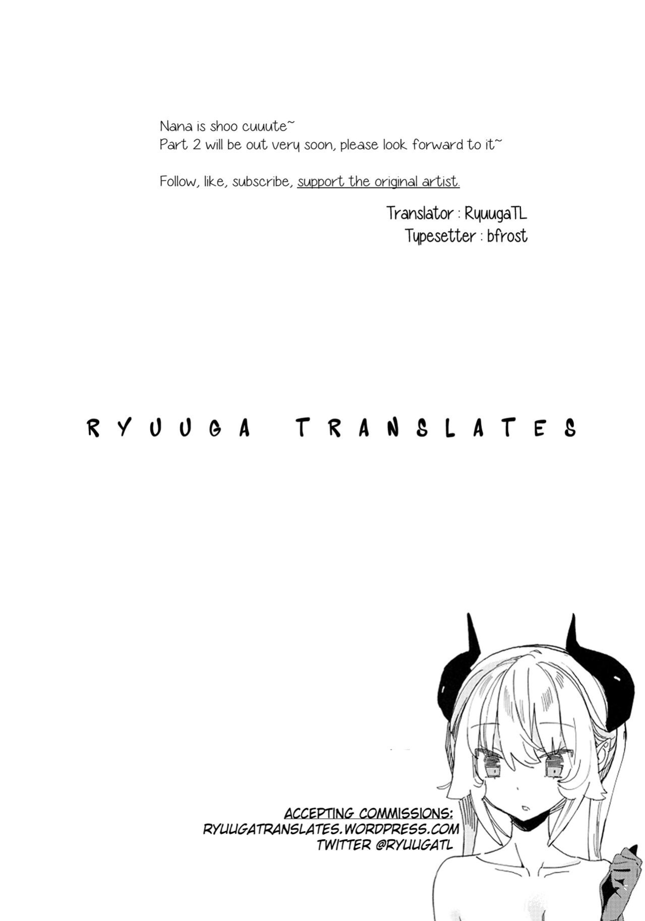 [TOHOORIN (Taketori Zaiku)] Nana no Itazura Ⅰ| Nana's Mischiefs Ⅰ [RyuugaTL]