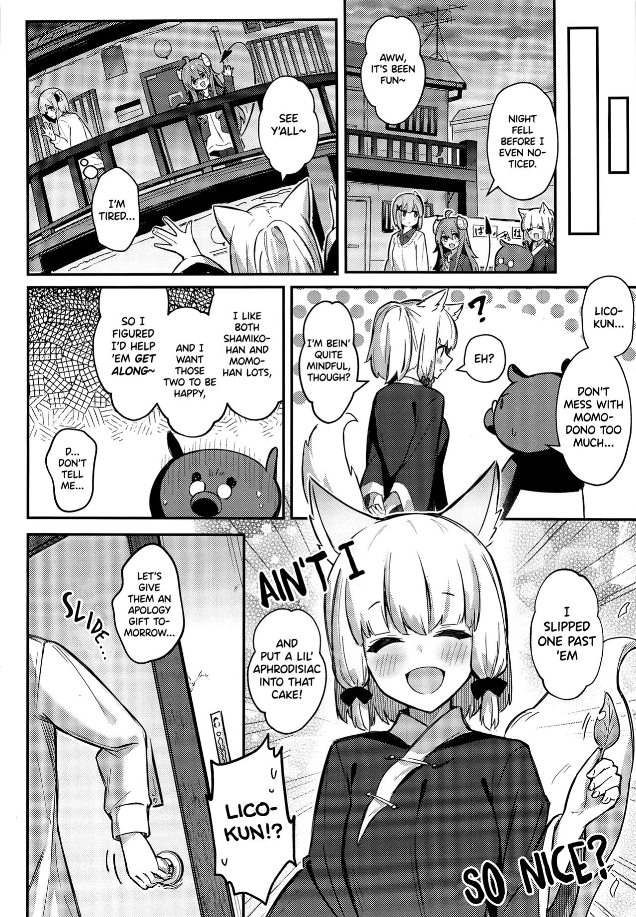 (Natsu no Doujinsai 2022) [Bochi Bochi no Ki (Borusiti)] Momo-chan Yamiochi Shita!? (Machikado Mazoku) [Scanderp Showlations]