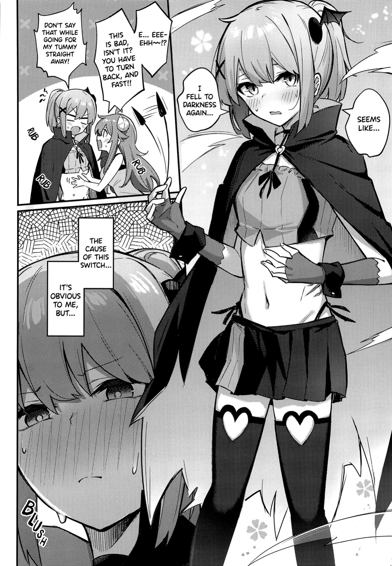 (Natsu no Doujinsai 2022) [Bochi Bochi no Ki (Borusiti)] Momo-chan Yamiochi Shita!? (Machikado Mazoku) [Scanderp Showlations]