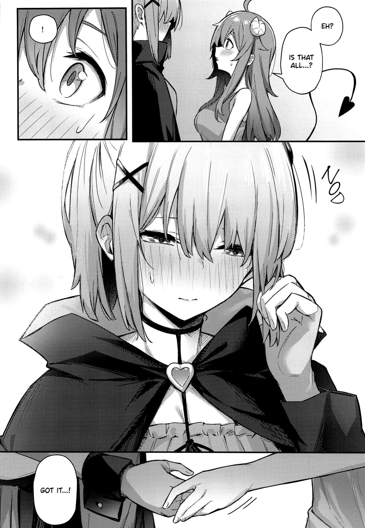 (Natsu no Doujinsai 2022) [Bochi Bochi no Ki (Borusiti)] Momo-chan Yamiochi Shita!? (Machikado Mazoku) [Scanderp Showlations]