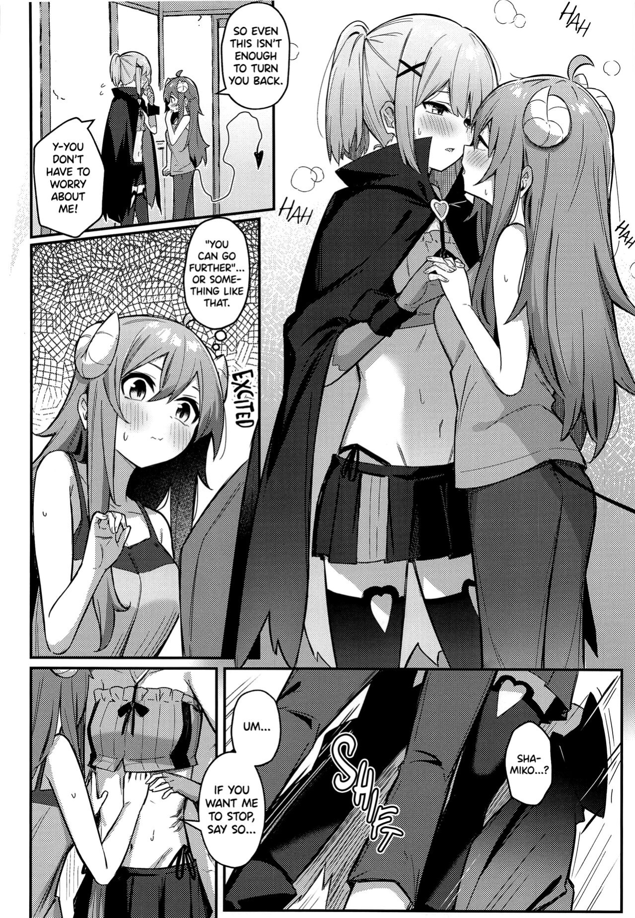 (Natsu no Doujinsai 2022) [Bochi Bochi no Ki (Borusiti)] Momo-chan Yamiochi Shita!? (Machikado Mazoku) [Scanderp Showlations]