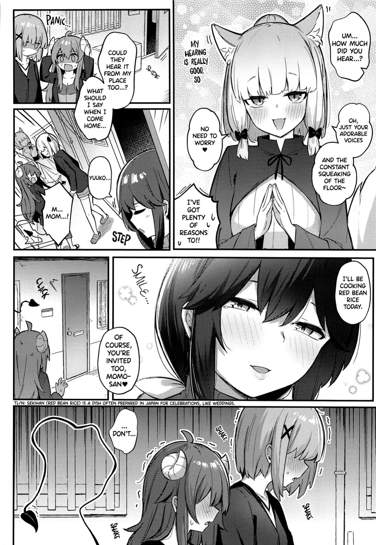 (Natsu no Doujinsai 2022) [Bochi Bochi no Ki (Borusiti)] Momo-chan Yamiochi Shita!? (Machikado Mazoku) [Scanderp Showlations]