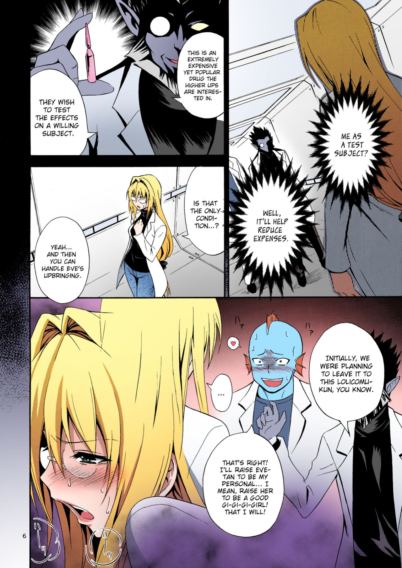 (C83) [Hibi Rakuraku (Aoki Kanji)] Bijin Kagakusha in Aku no Soshiki | Beautiful Scientist in an Evil Organization (To Love-Ru Darkness) [Colorized] [SPDSD]