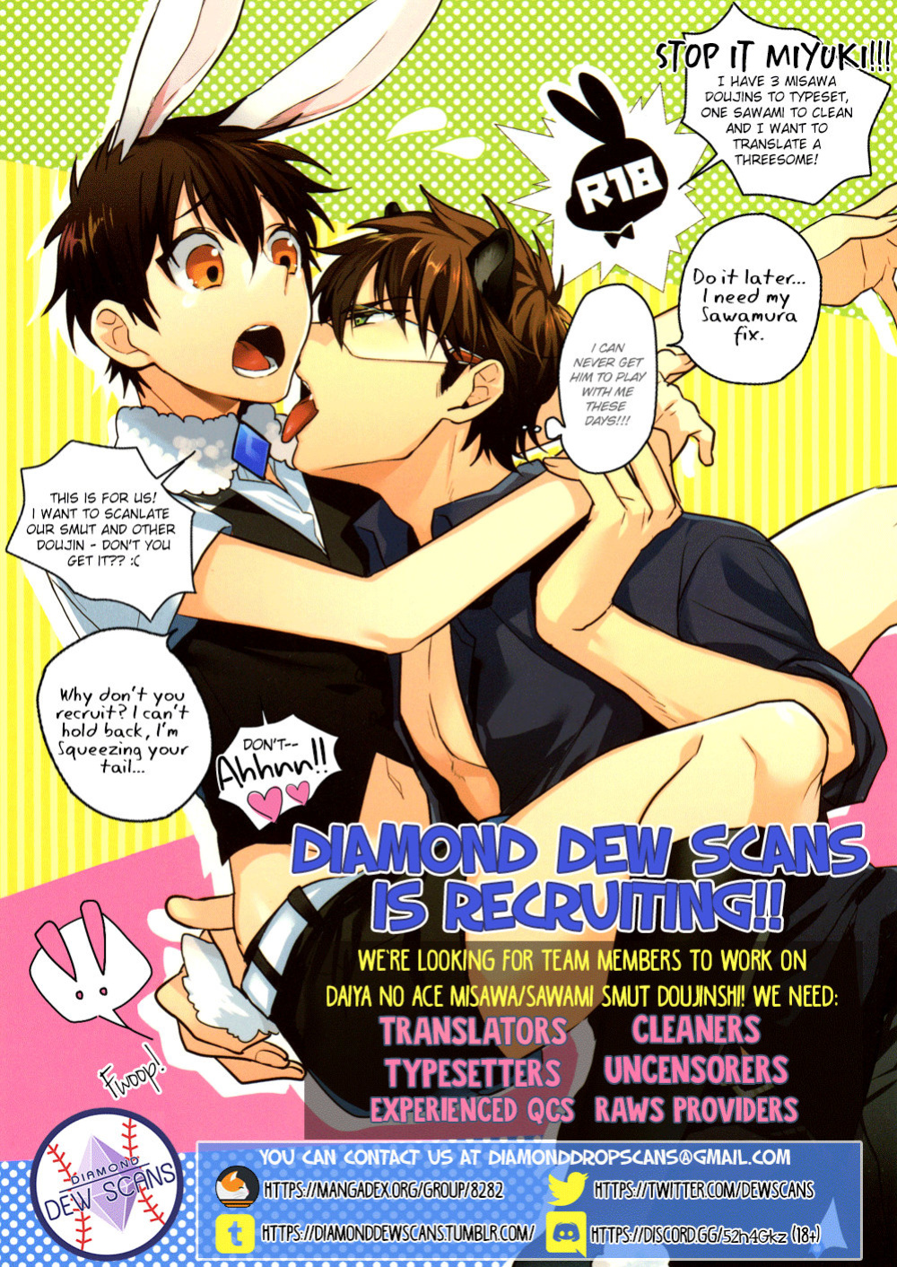(Heartmeet Southpaw 8) [Dig Dug (kurocastle)] Halloween Engage (Daiya no Ace) [Diamond Dew Scans]