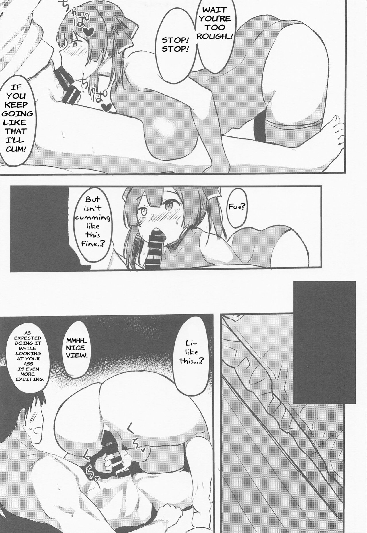(Holoket 5th) [Mugen Karaage (Agachi)] Senchou no Oshiri LOVE... (Houshou Marine)