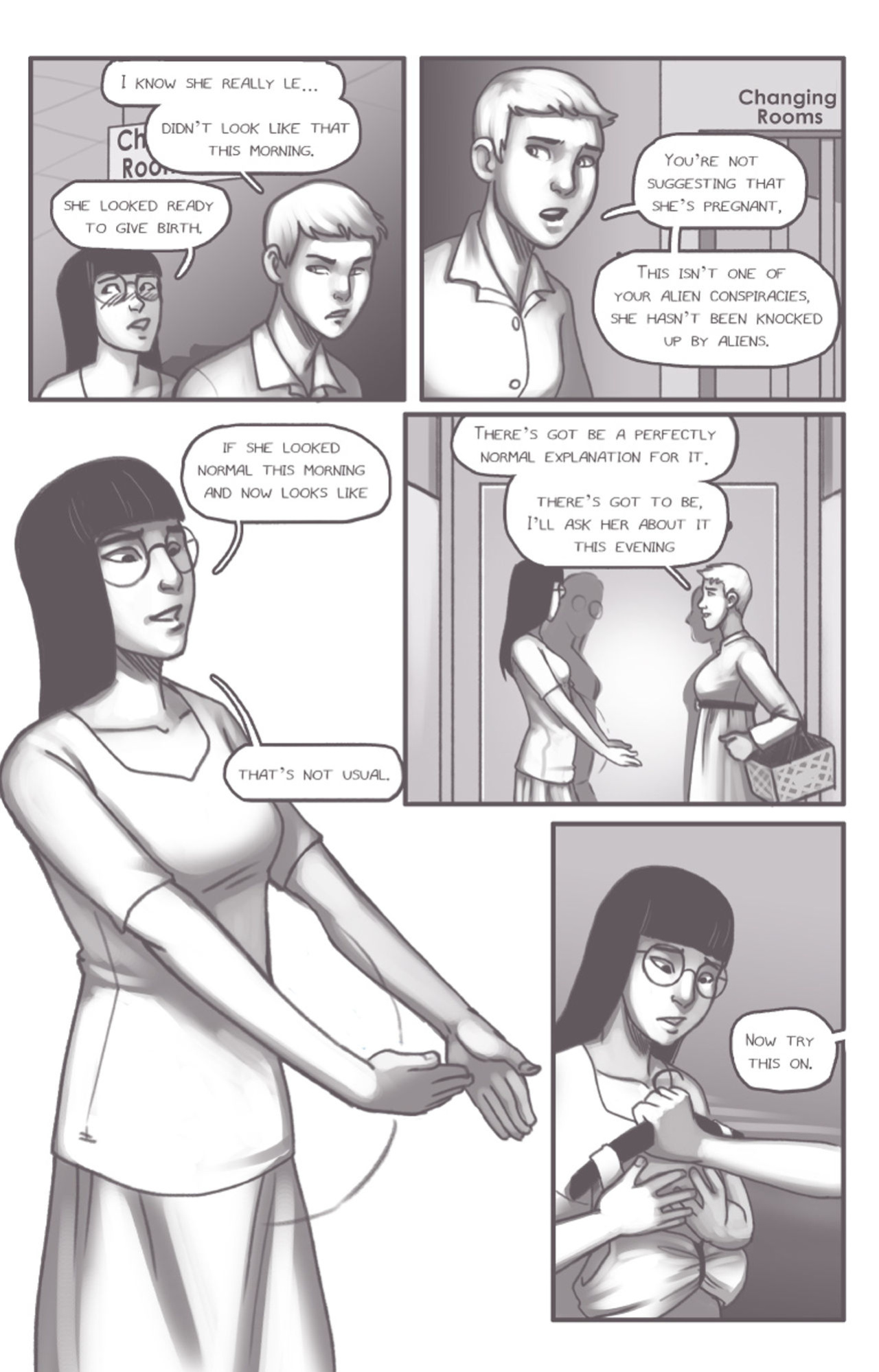 [Olympic-Dames] Alien Pregnancy Expansion Comic COMPLETED