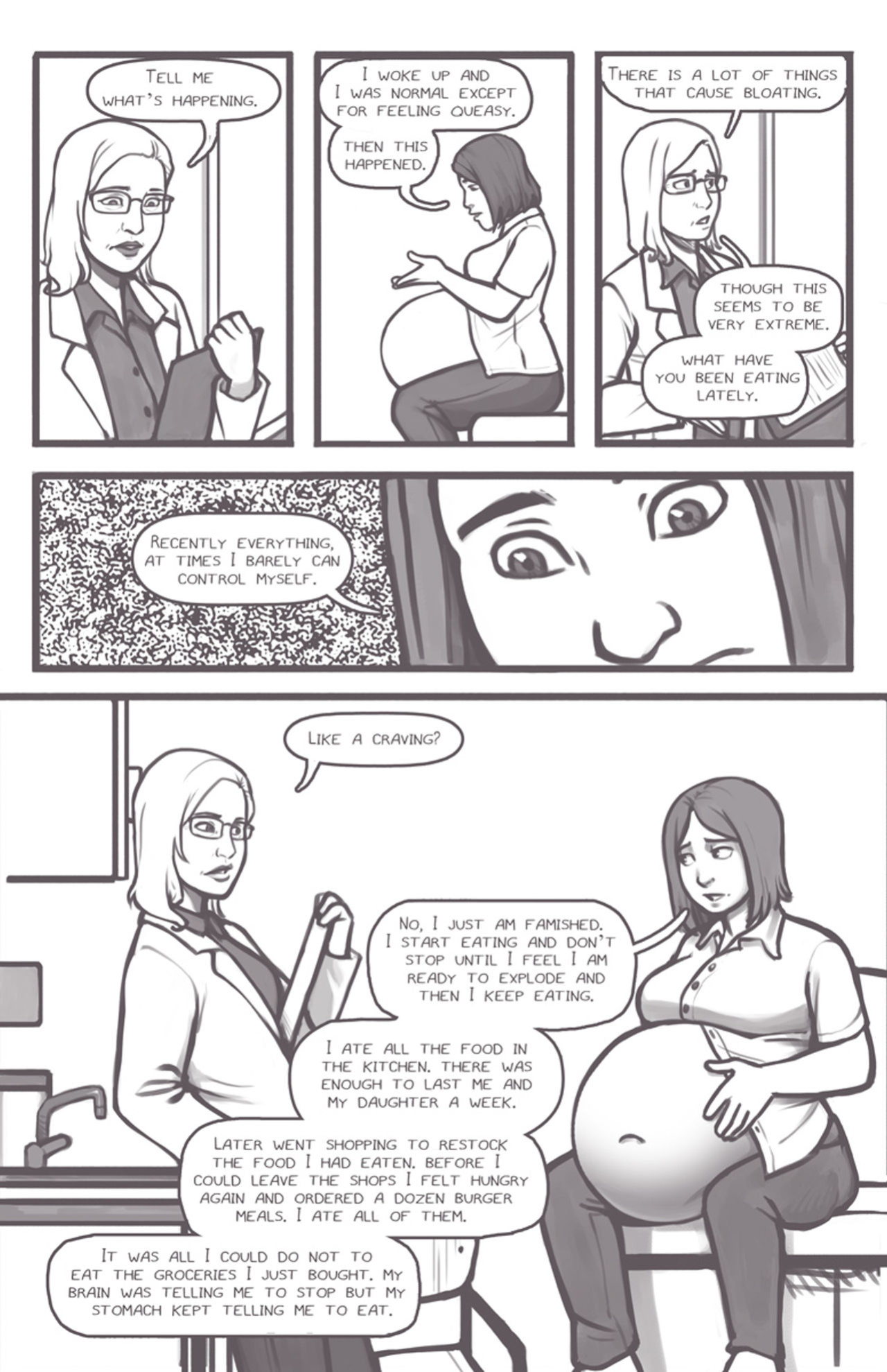[Olympic-Dames] Alien Pregnancy Expansion Comic COMPLETED