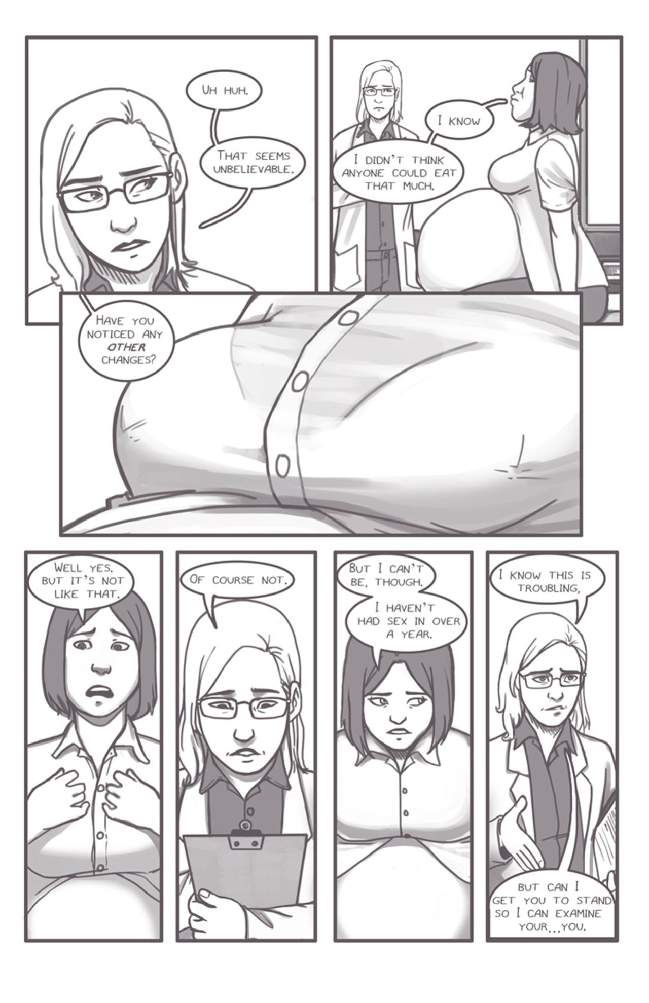 [Olympic-Dames] Alien Pregnancy Expansion Comic COMPLETED