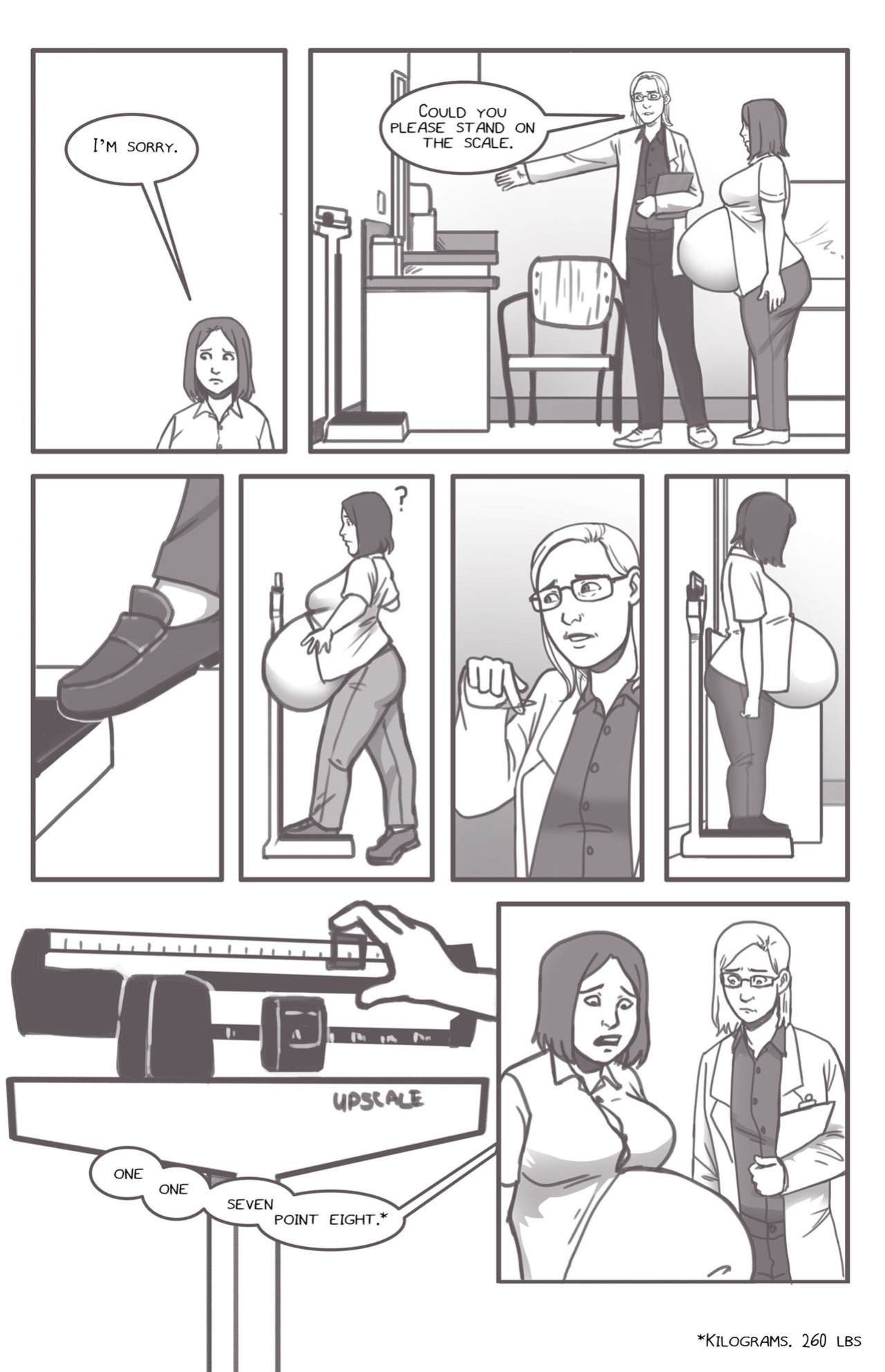 [Olympic-Dames] Alien Pregnancy Expansion Comic COMPLETED