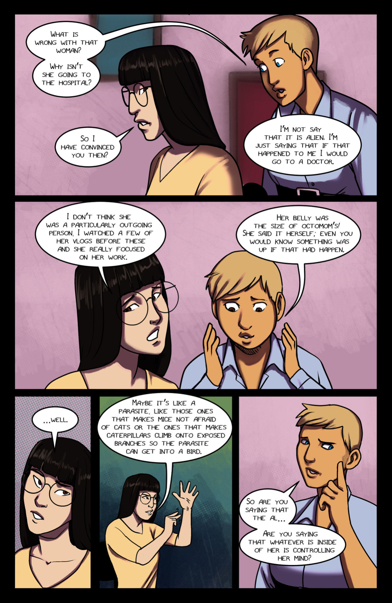 [Olympic-Dames] Alien Pregnancy Expansion Comic COMPLETED