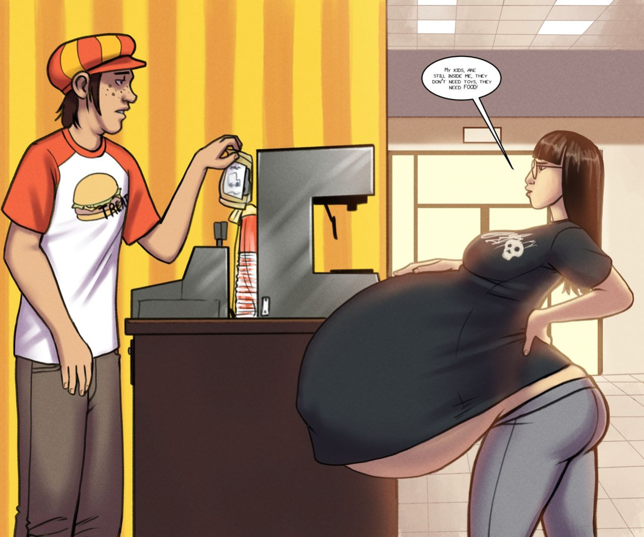[Olympic-Dames] Alien Pregnancy Expansion Comic COMPLETED