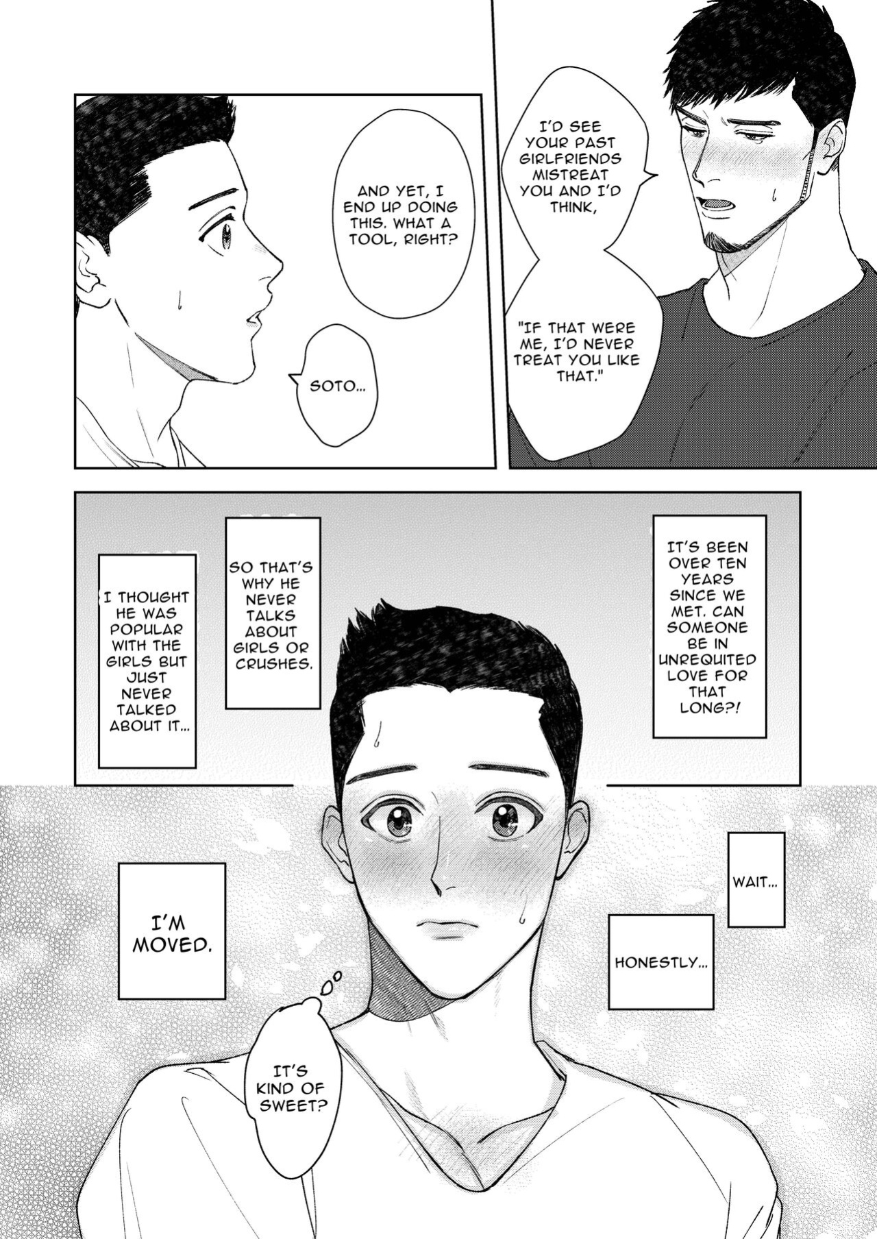 [Tararan (Tara)] Dekkai Shinyuu ni Kataomoi Saretemashita | My Burly Best Friend's Unrequited Love