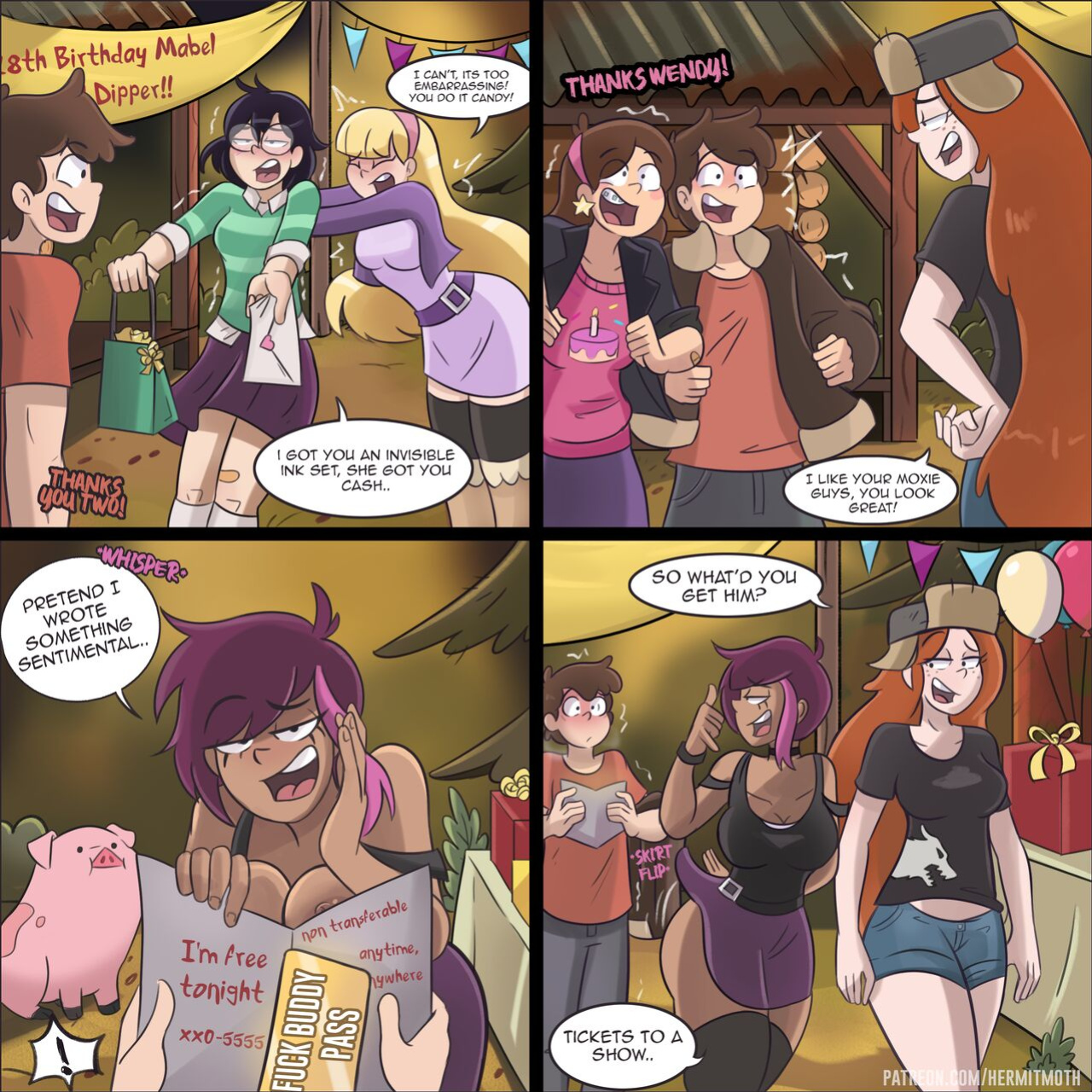 [HermitMoth] Dipper gets a slice of goth cake