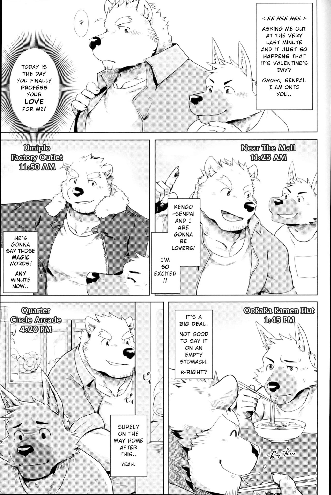 (Kemoket 9.5) [Mitsuwa Building (Taki Kaze)] HAPPY VALENTINE'S (Otoko Matsuri Bangaigou featuring TKA)