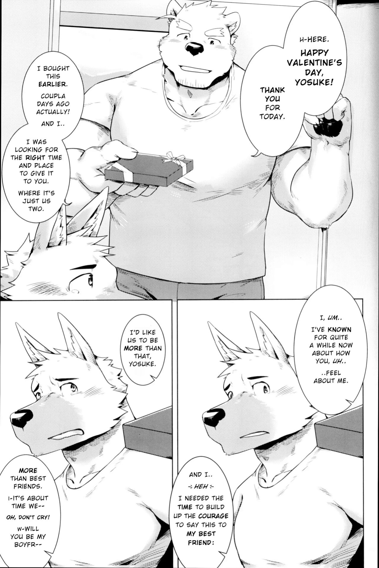 (Kemoket 9.5) [Mitsuwa Building (Taki Kaze)] HAPPY VALENTINE'S (Otoko Matsuri Bangaigou featuring TKA)