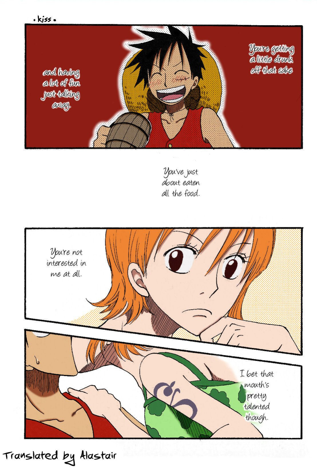 [CHANNEL KING (Fujisaki Kazuko)] Dakishimetara Kiss o Shiyou. (One Piece) [Colorized]