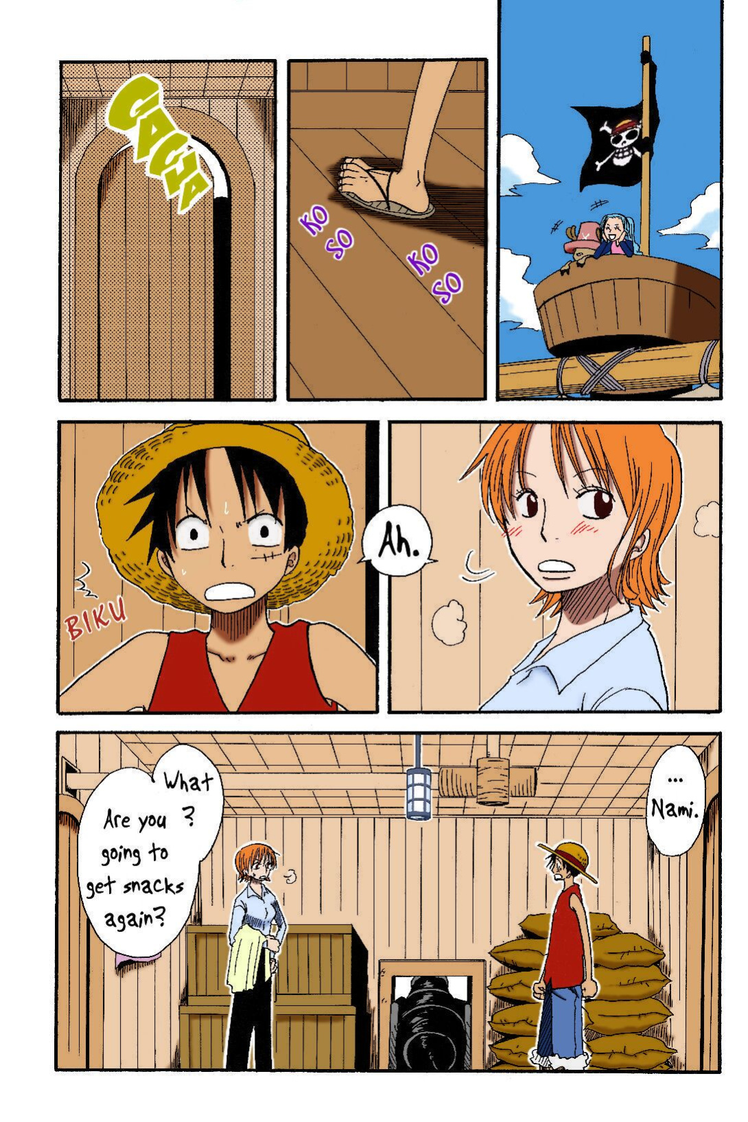[CHANNEL KING (Fujisaki Kazuko)] Dakishimetara Kiss o Shiyou. (One Piece) [Colorized]