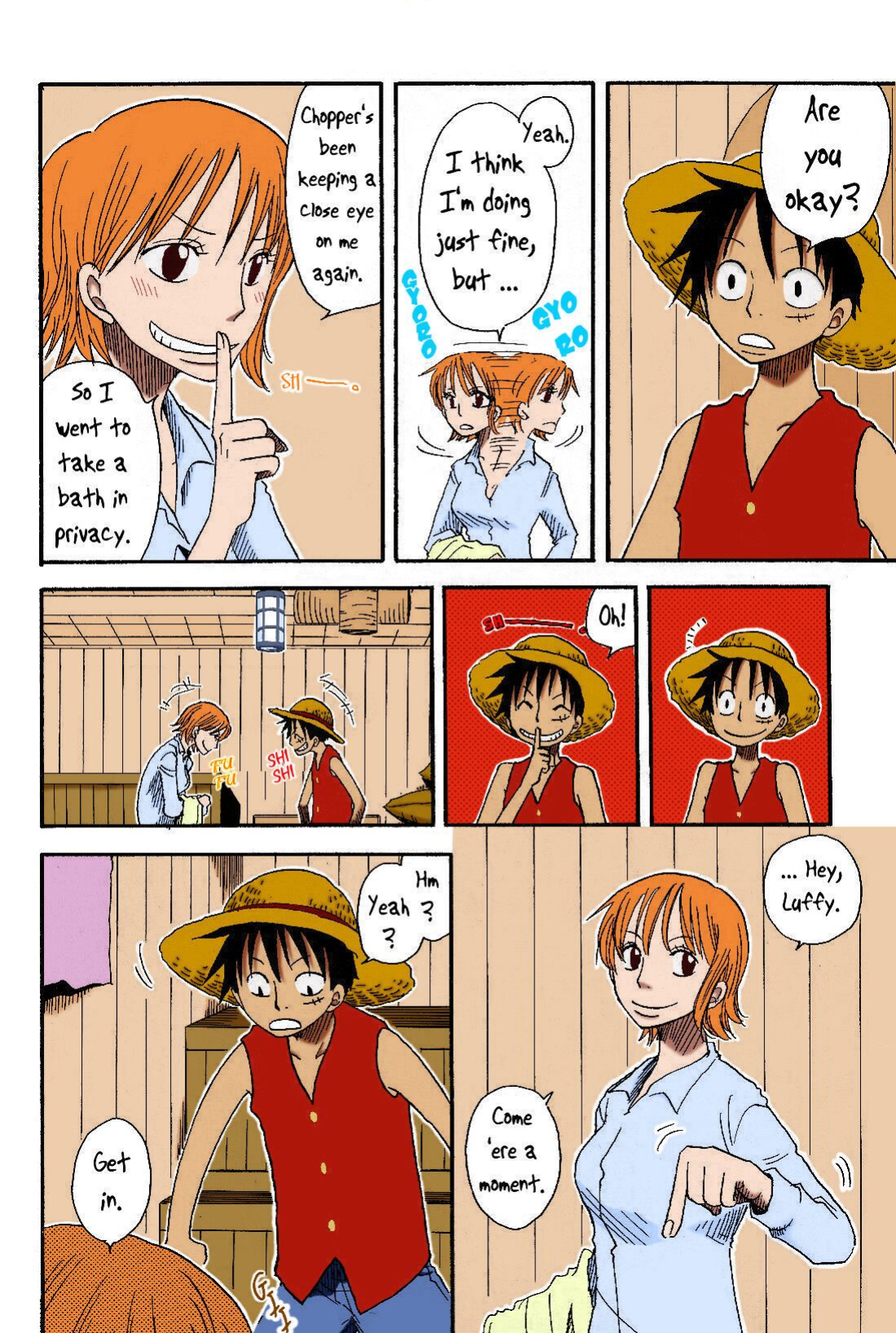 [CHANNEL KING (Fujisaki Kazuko)] Dakishimetara Kiss o Shiyou. (One Piece) [Colorized]