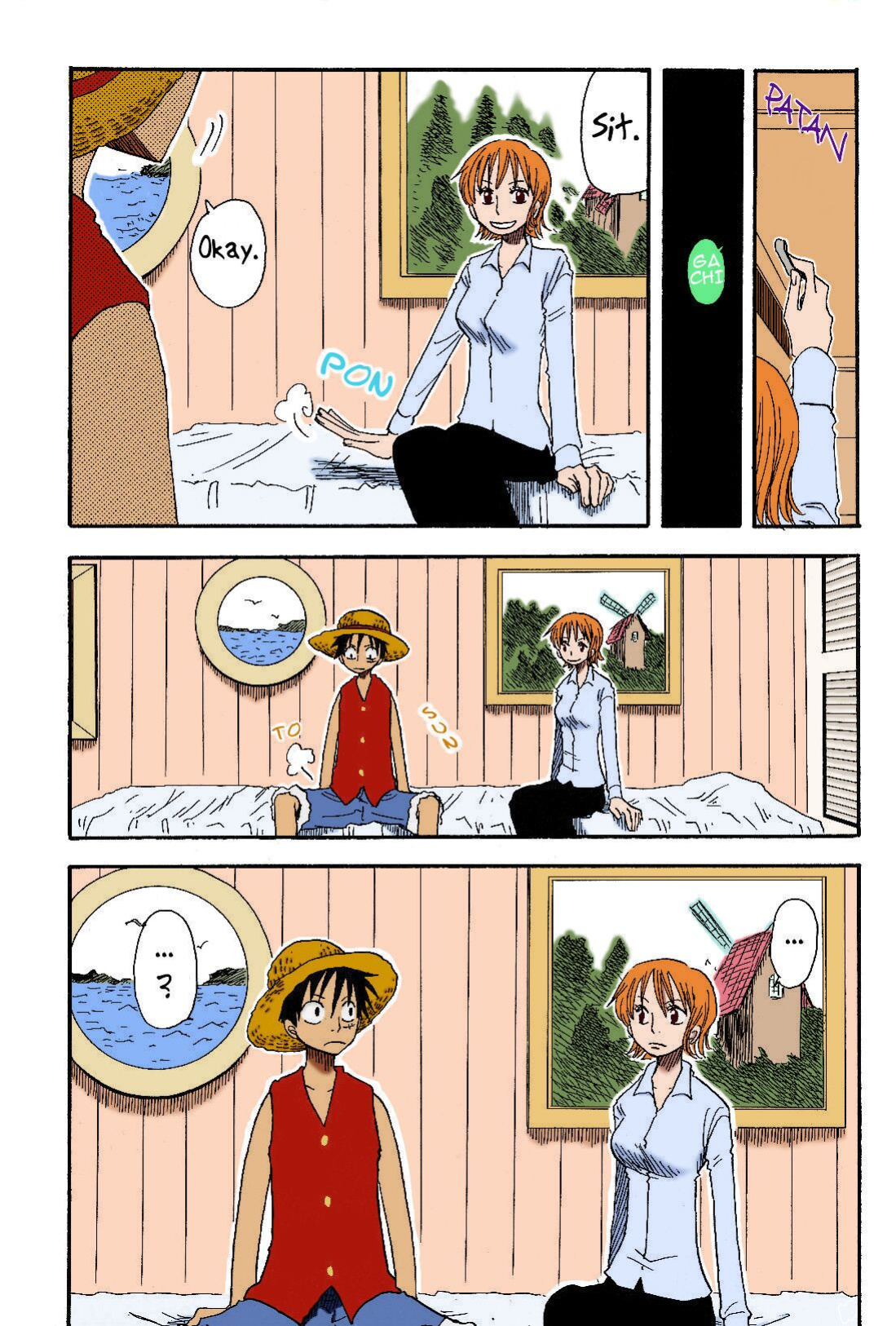 [CHANNEL KING (Fujisaki Kazuko)] Dakishimetara Kiss o Shiyou. (One Piece) [Colorized]