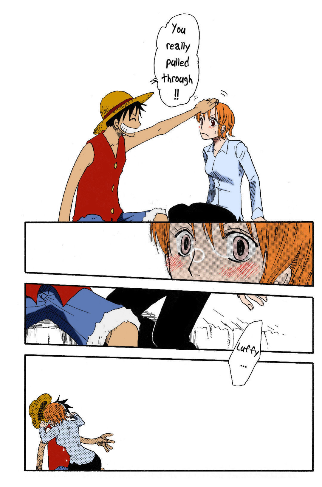 [CHANNEL KING (Fujisaki Kazuko)] Dakishimetara Kiss o Shiyou. (One Piece) [Colorized]