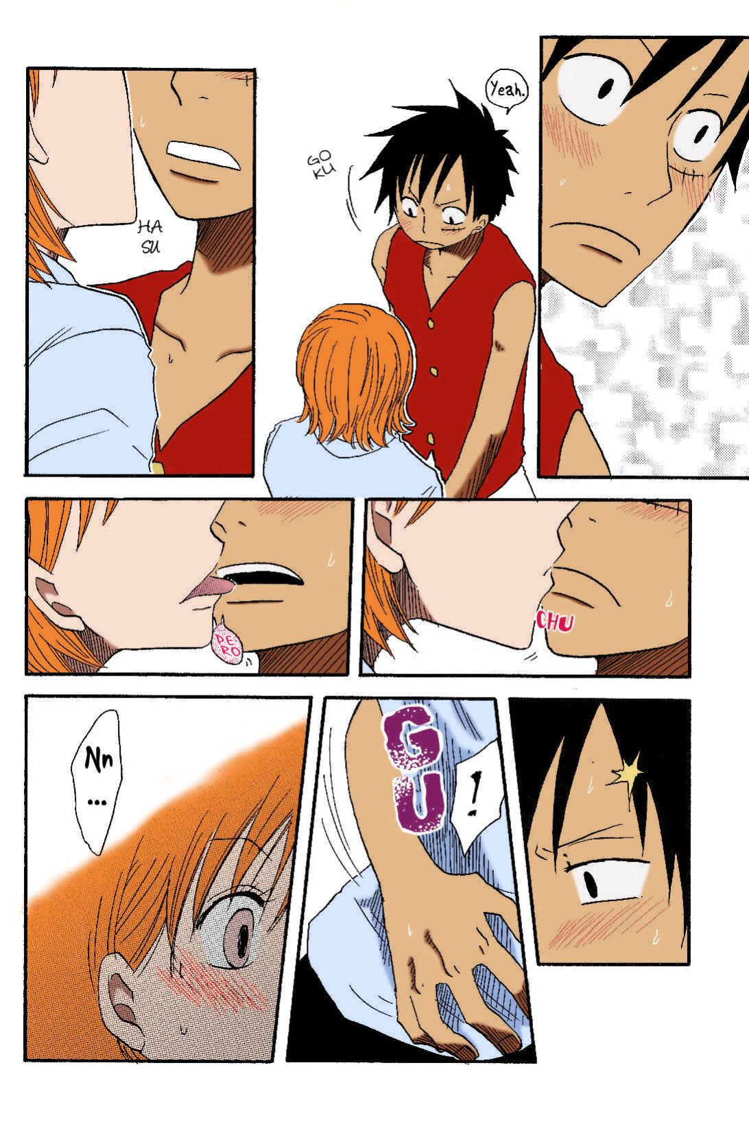 [CHANNEL KING (Fujisaki Kazuko)] Dakishimetara Kiss o Shiyou. (One Piece) [Colorized]
