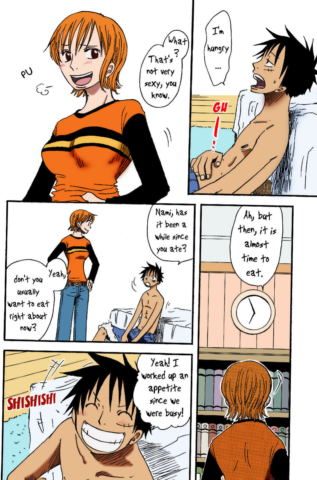[CHANNEL KING (Fujisaki Kazuko)] Dakishimetara Kiss o Shiyou. (One Piece) [Colorized]