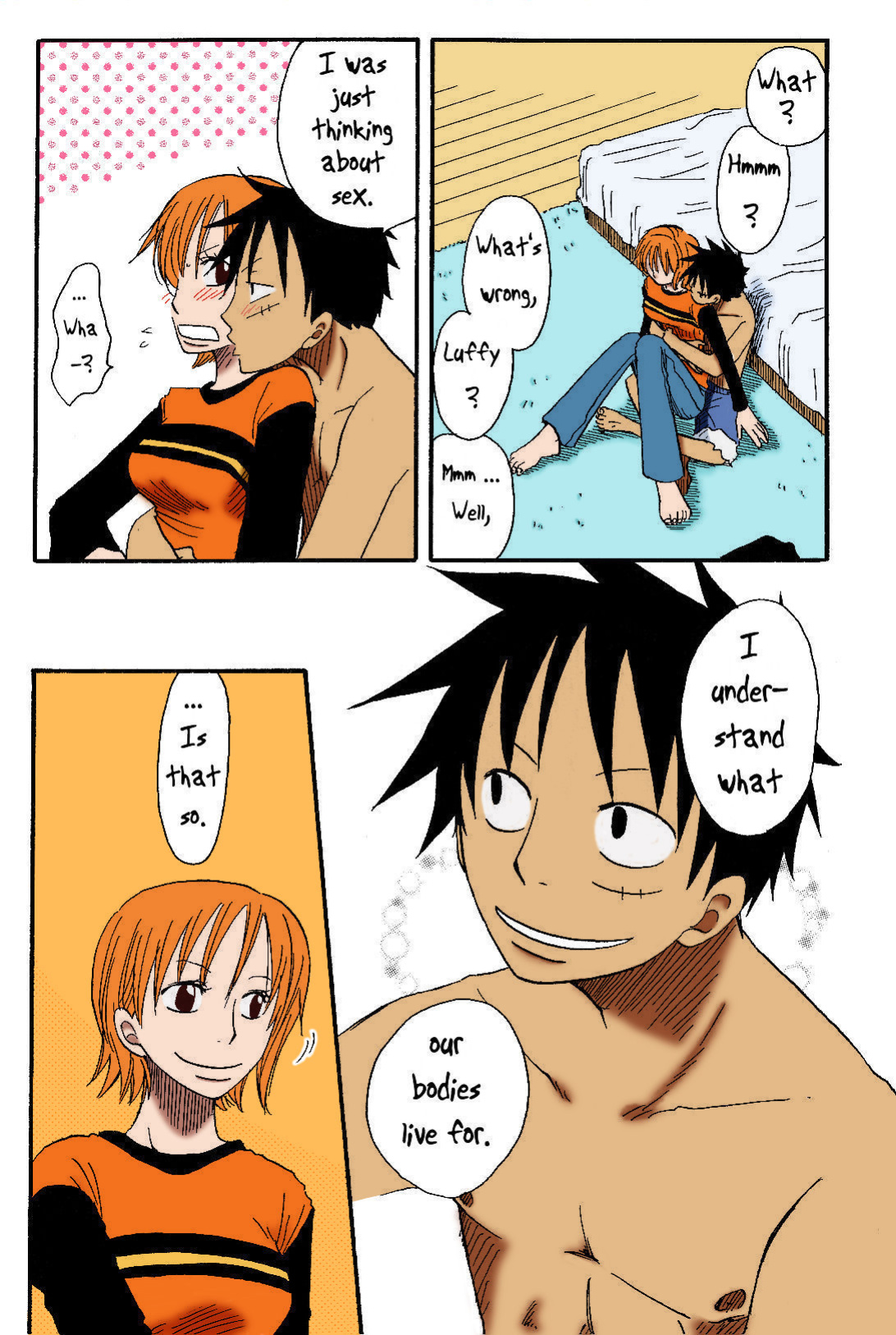 [CHANNEL KING (Fujisaki Kazuko)] Dakishimetara Kiss o Shiyou. (One Piece) [Colorized]