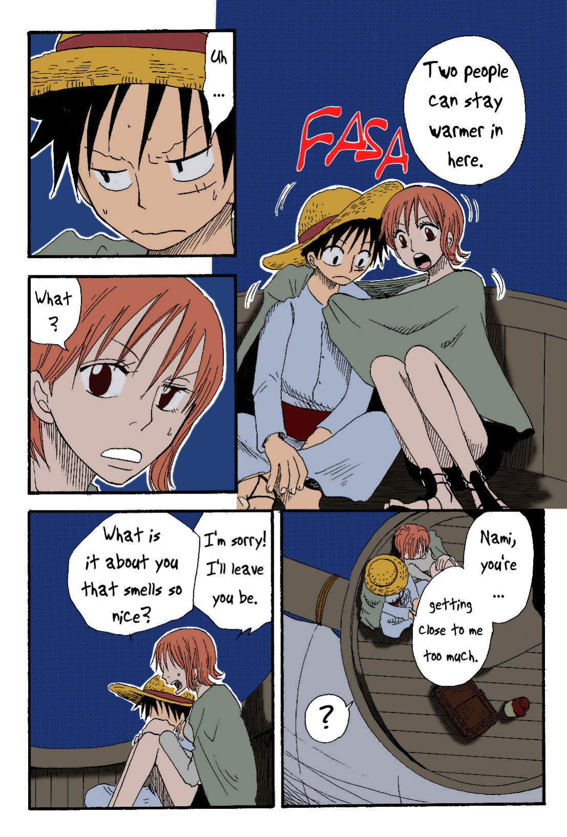 [CHANNEL KING (Fujisaki Kazuko)] Dakishimetara Kiss o Shiyou. (One Piece) [Colorized]