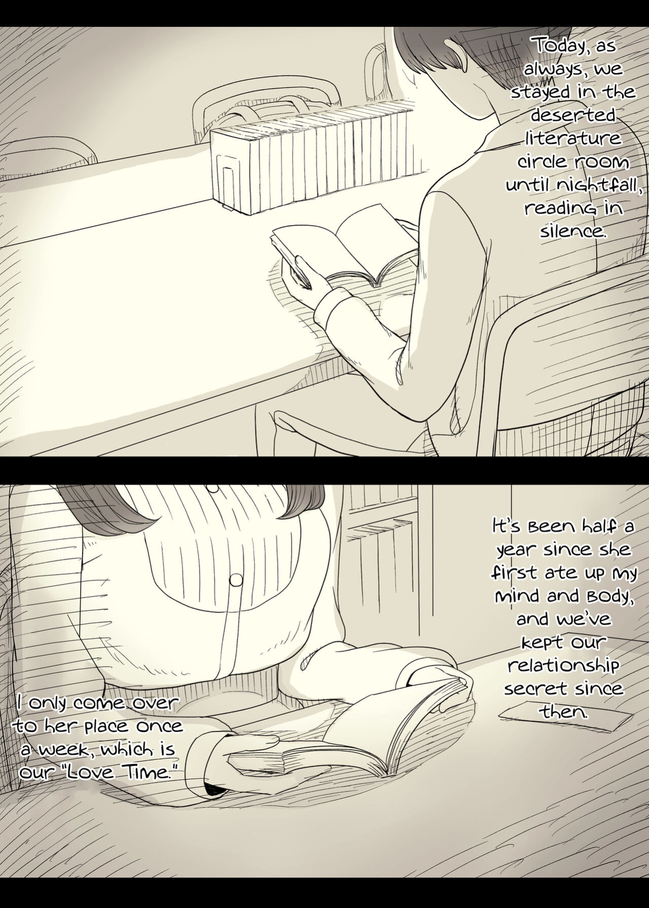 [Himawari no Tane (Taneno Nakami)] Bungaku Joshi ni Taberareru 4 | Eaten Up by the Bookworm Girl 4