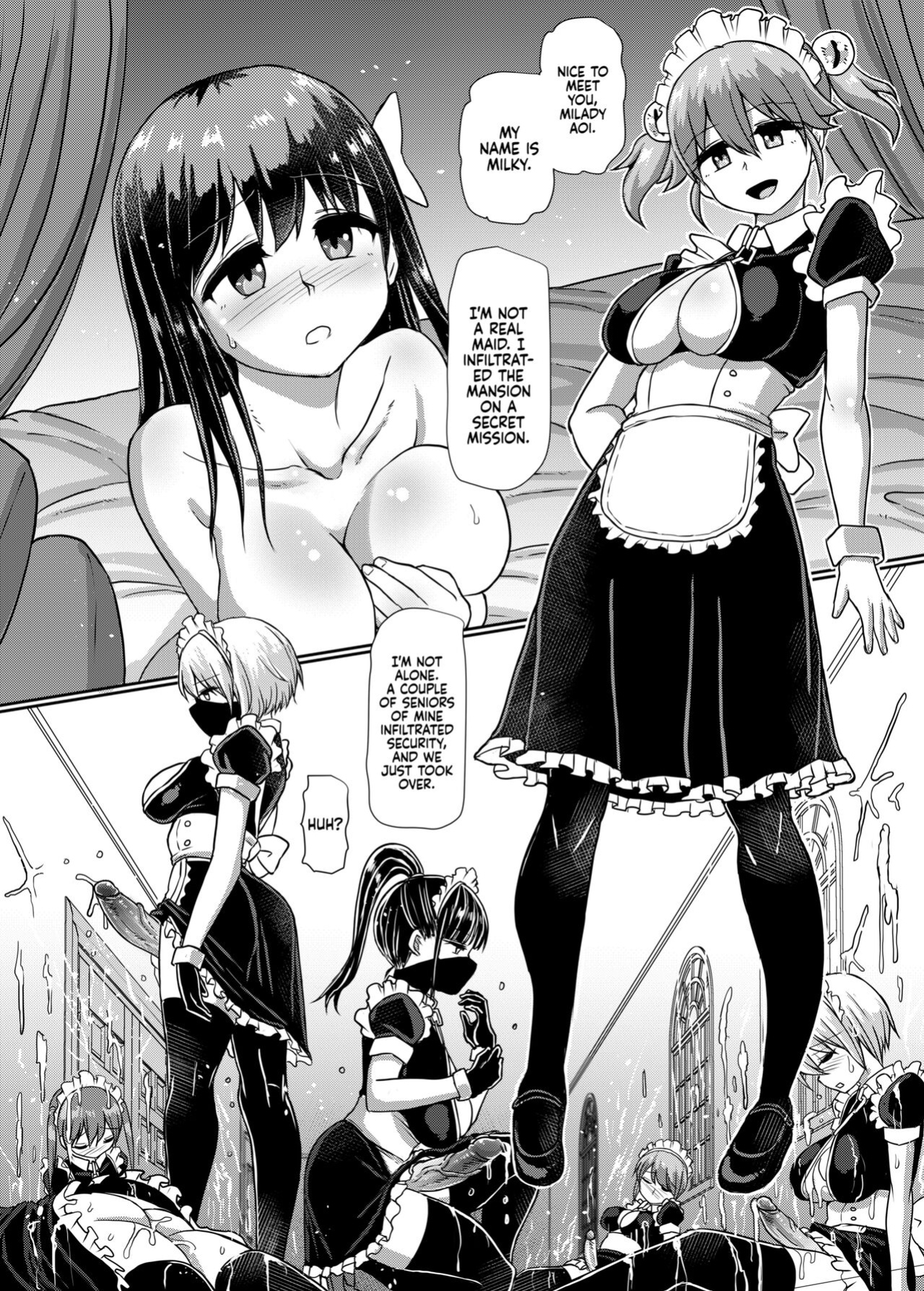 [Aoba Q Madou (Futaba Yodomu)] Milk Fetish Futanari Ojou-sama no Ikenai Sundome Onanie | Milk Fetish: Milady’s Endless Edging Masturbation [2d-market.com]