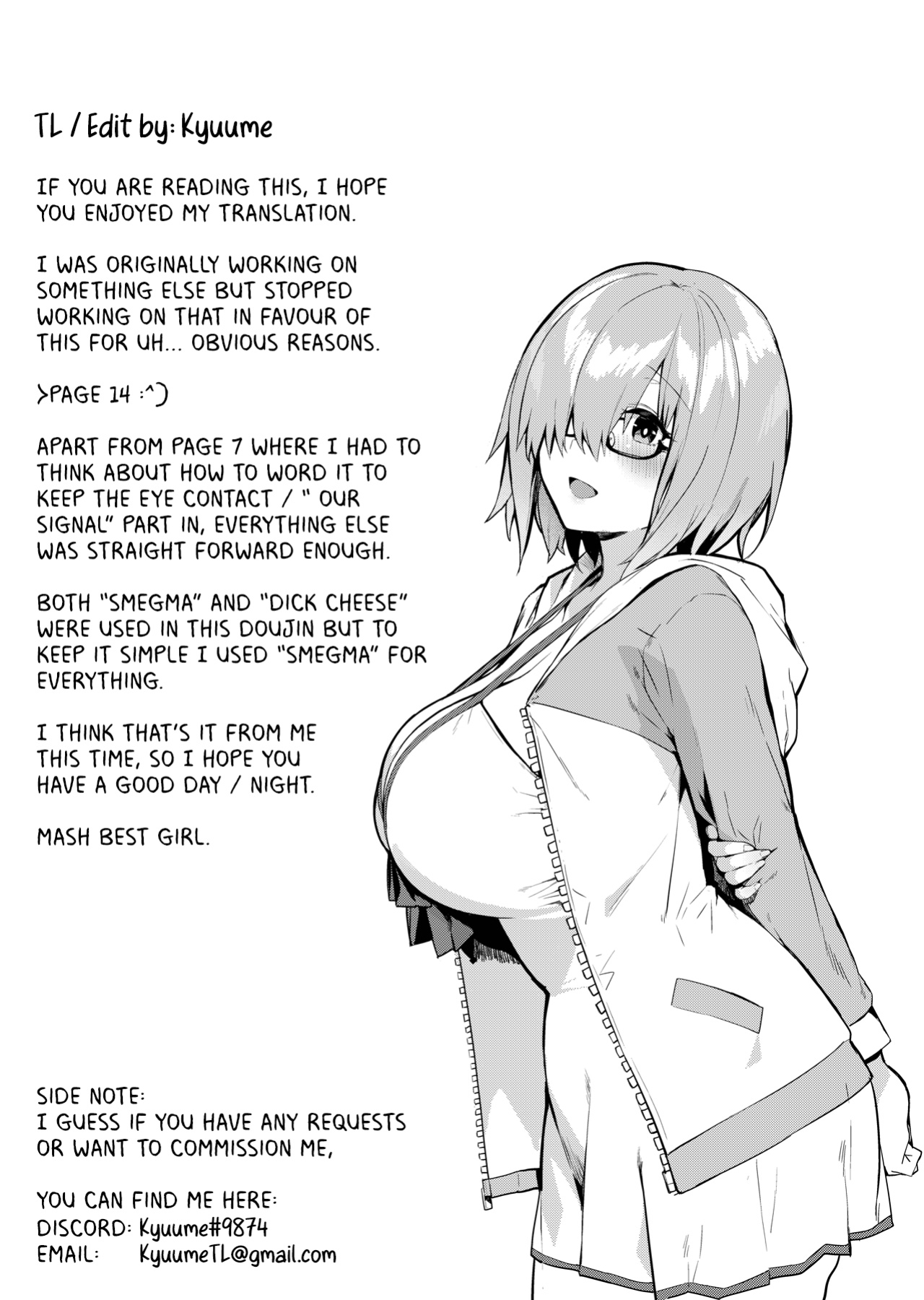 [Anon's Flood Myth (Anon 2-okunen)] MASH BON (Fate/Grand Order) [Kyuume]