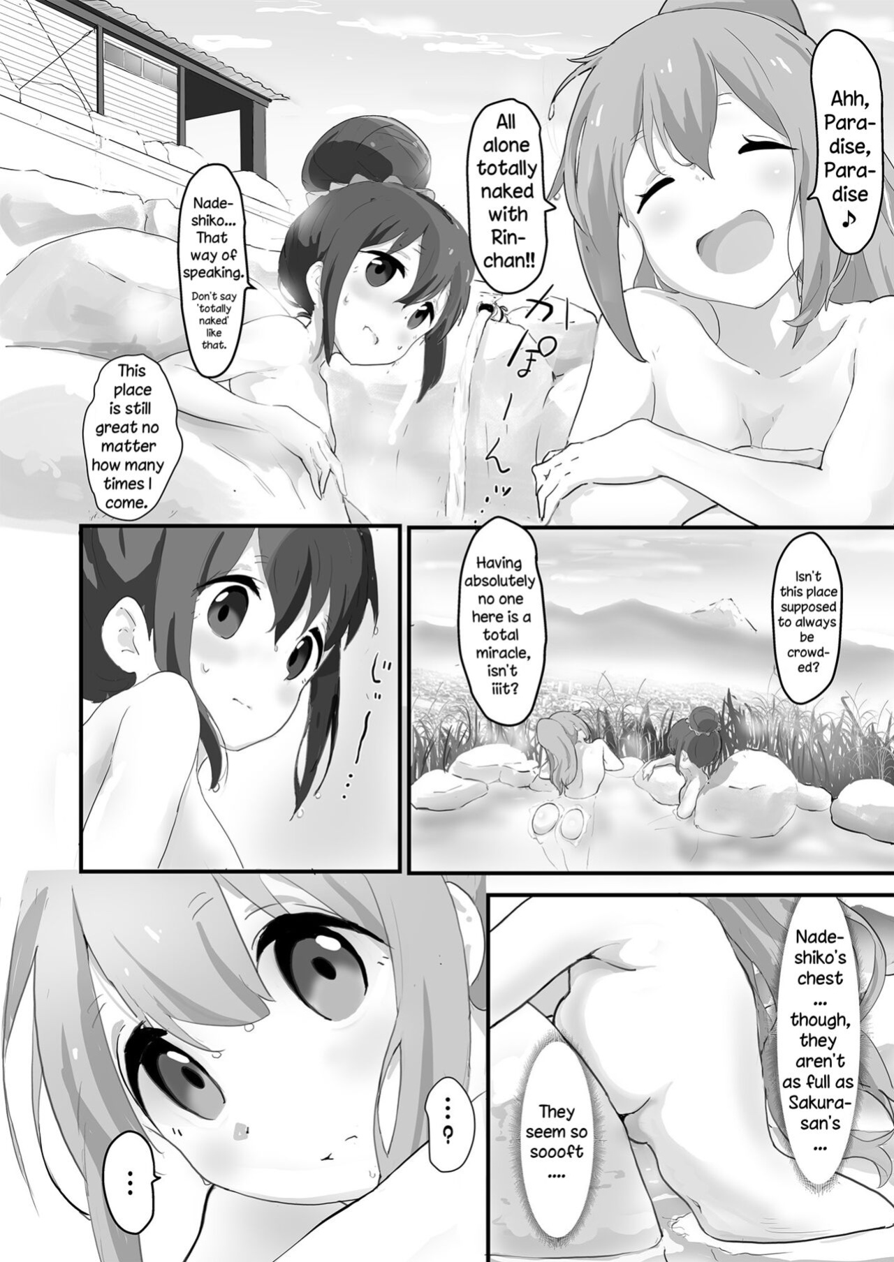 [Muraimura] Nade Rin ga Onsen de | Nade Rin at the Onsen (Yuru Camp△) [Round Circle Translation Group]