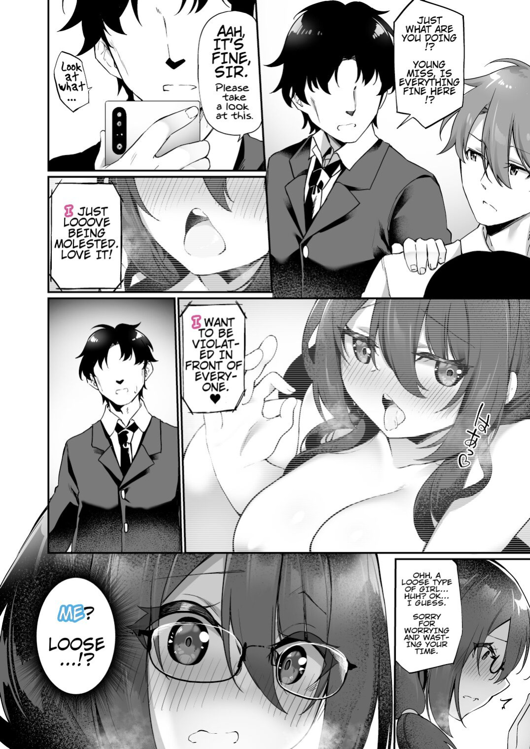 [Amuai Okashi Seisakusho (Kanmuri)] I Switched Bodies with my Large-Breasted Yandere Junior Who is Aroused Just by Hearing the Sound of My Voice! [Round Circle Translation Group]