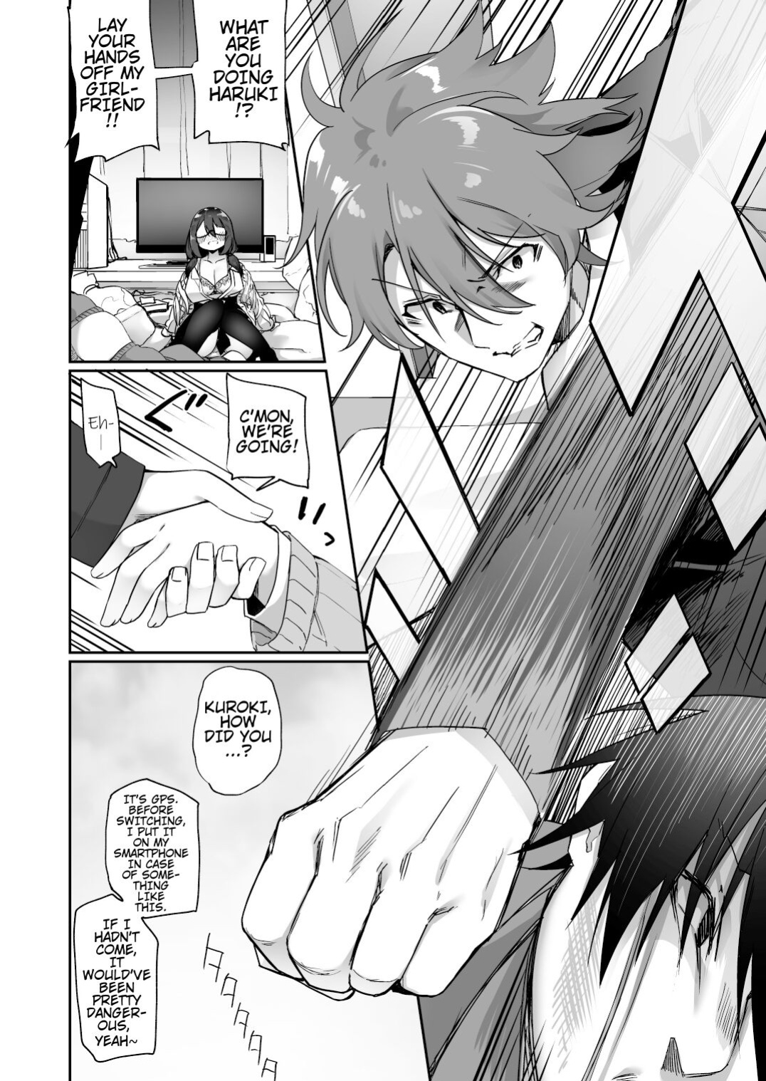 [Amuai Okashi Seisakusho (Kanmuri)] I Switched Bodies with my Large-Breasted Yandere Junior Who is Aroused Just by Hearing the Sound of My Voice! [Round Circle Translation Group]