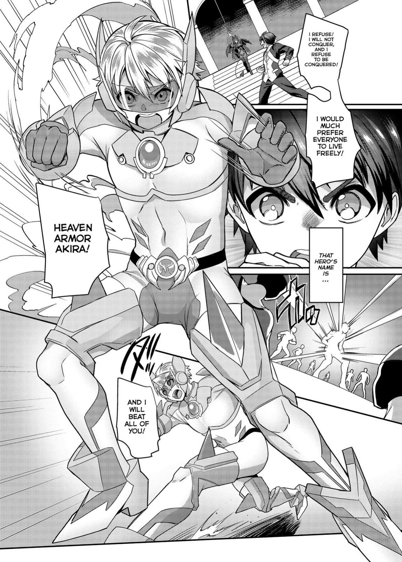 [Espoir no Okashi (Kouji)] Kousei Soukou Akira | Heaven Armor Akira [Marune]