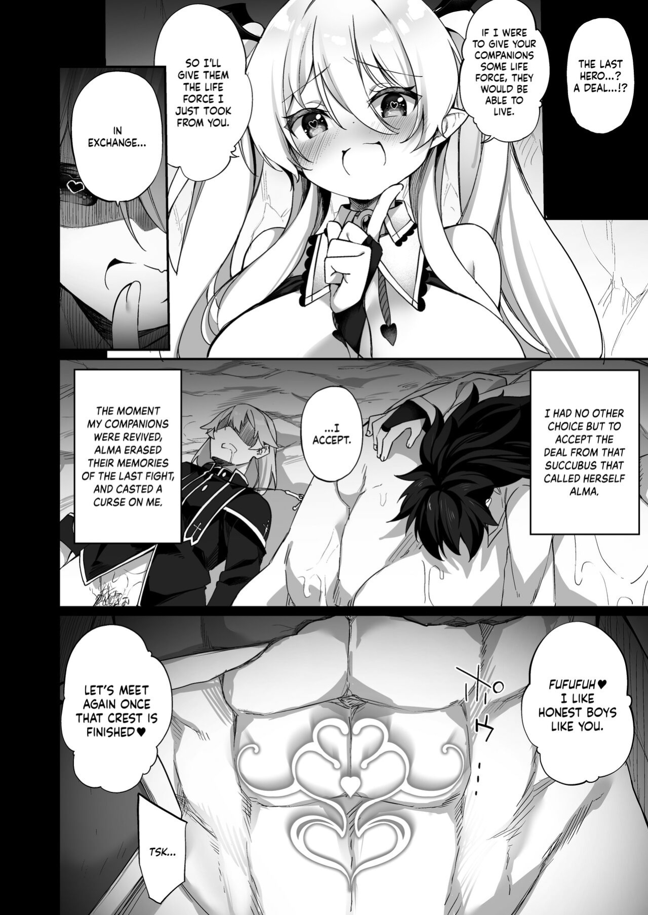 [Slime no Kanmuri (Kanmuri)] Maou ni Idonda Yuusha ga Succubus ni Ochite iku Hanashi | The Hero That Defeated the Demon Lord ♂ Falls Into a Succubus [Kinsei Translations]